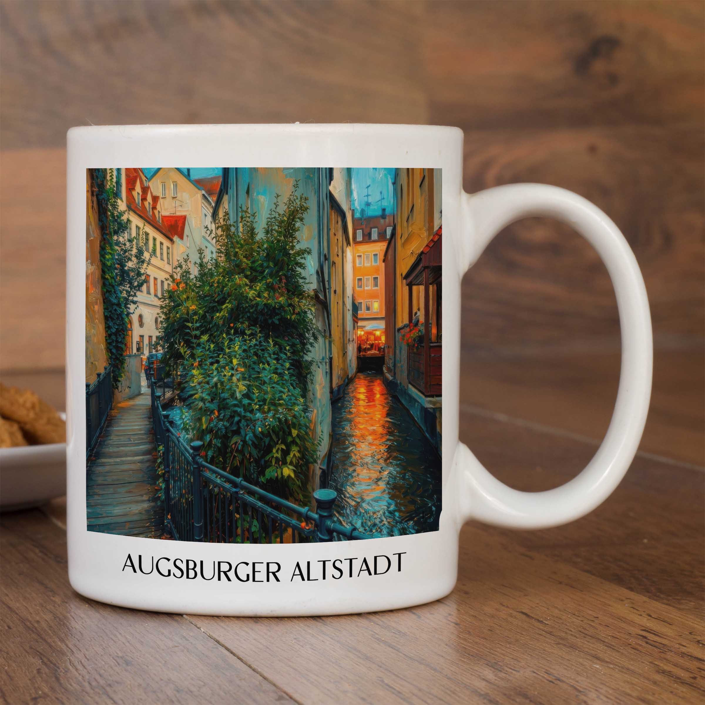 altstadt-augsburg-deutschland-kaffeebecher-oil-painting-oelgemaelde