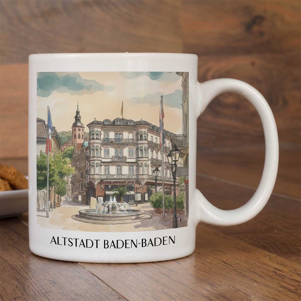 altstadt-baden-baden-deutschland-kaffeebecher-aquarell