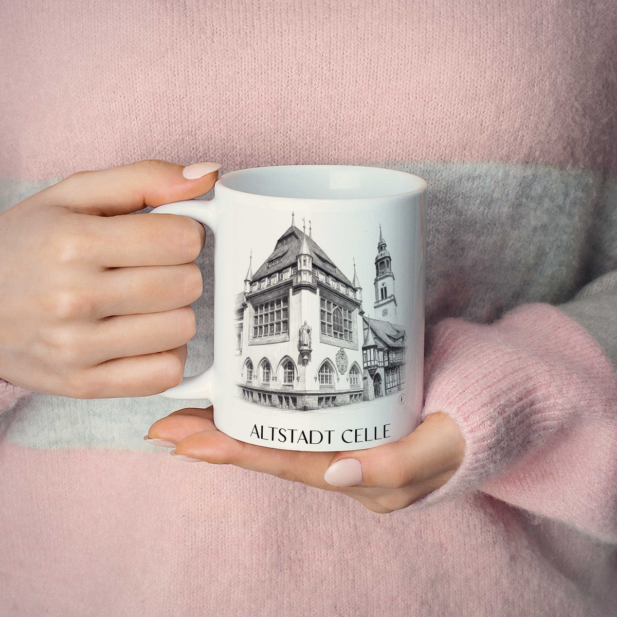 altstadt-celle-deutschland-kaffeebecher-bleistift-zeichnung-drawing
