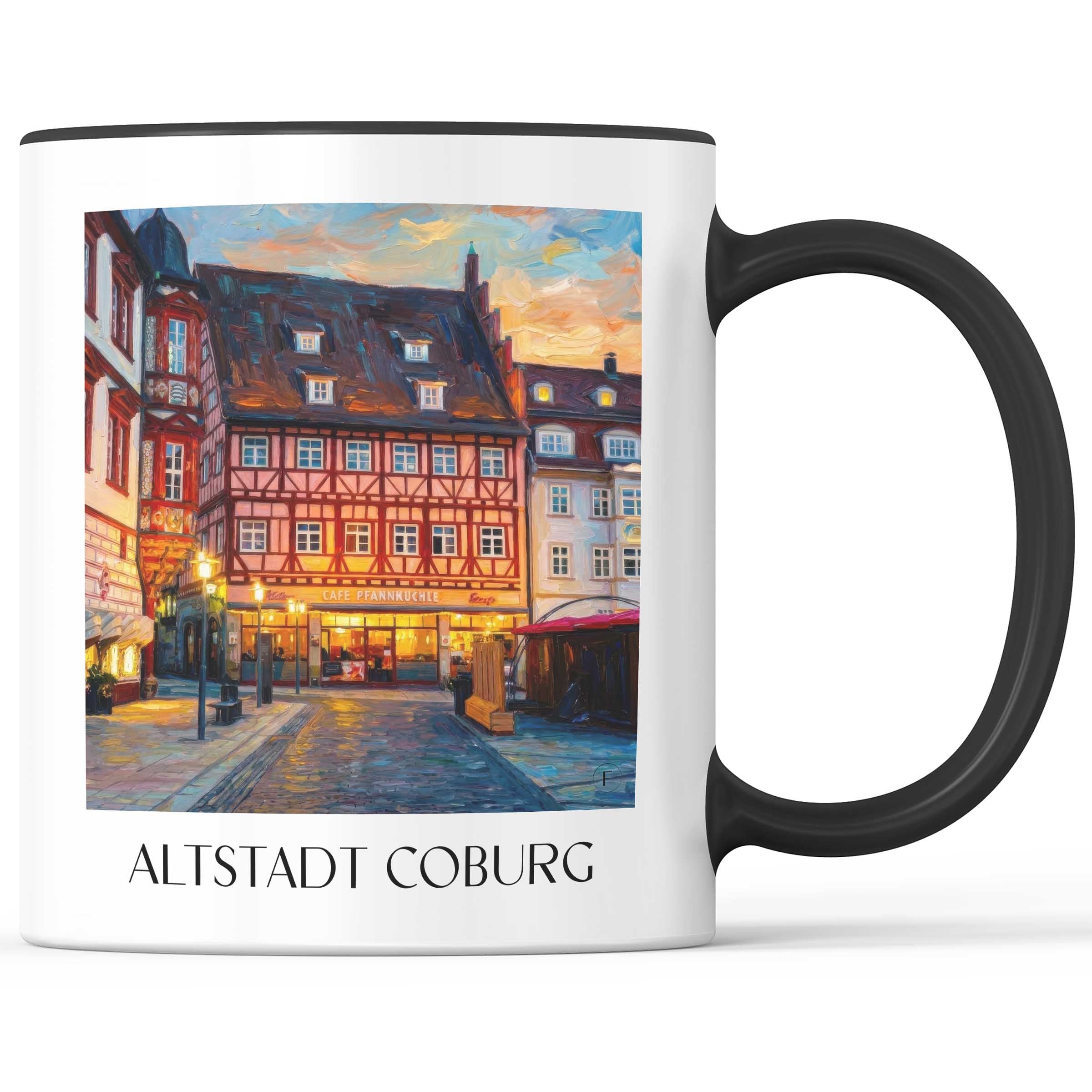 altstadt-coburg-deutschland-kaffeebecher-oil-painting-oelgemaelde