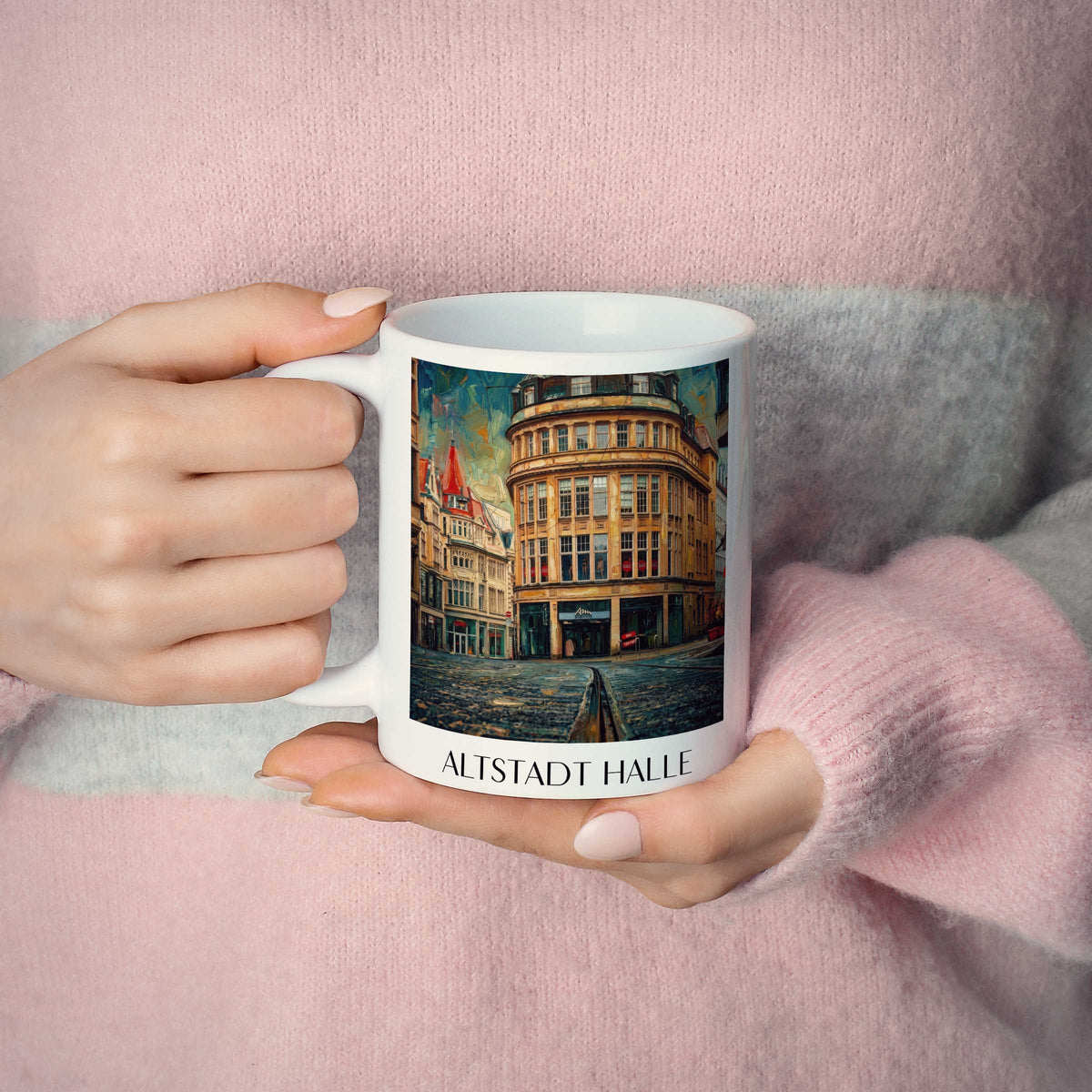 altstadt-halle-deutschland-kaffeebecher-oil-painting-oelgemaelde