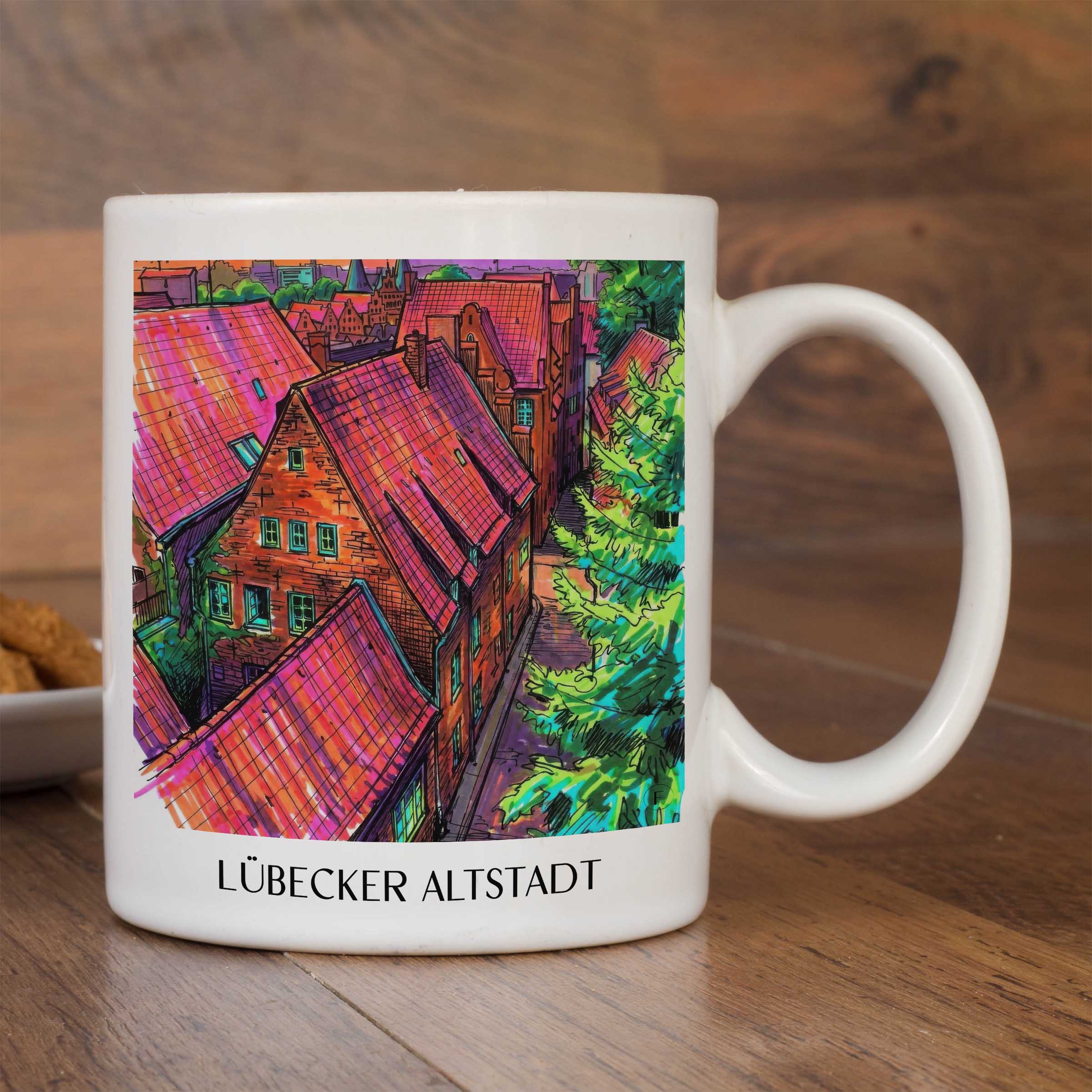 altstadt-lübeck-deutschland-kaffeebecher-graffiti