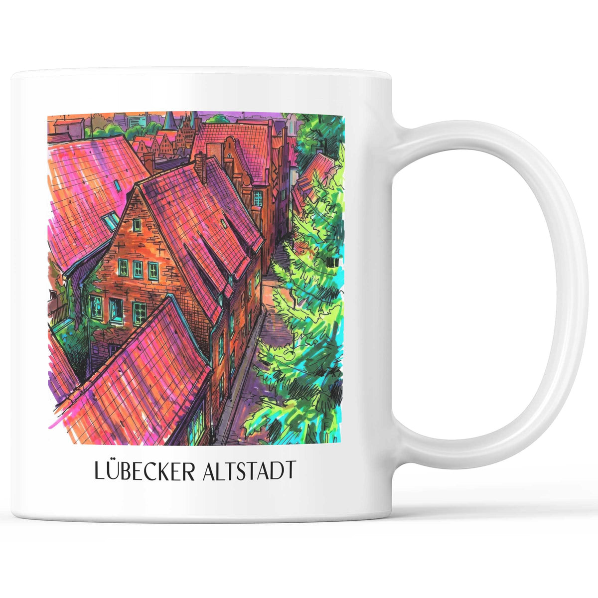 altstadt-lübeck-deutschland-kaffeebecher-graffiti