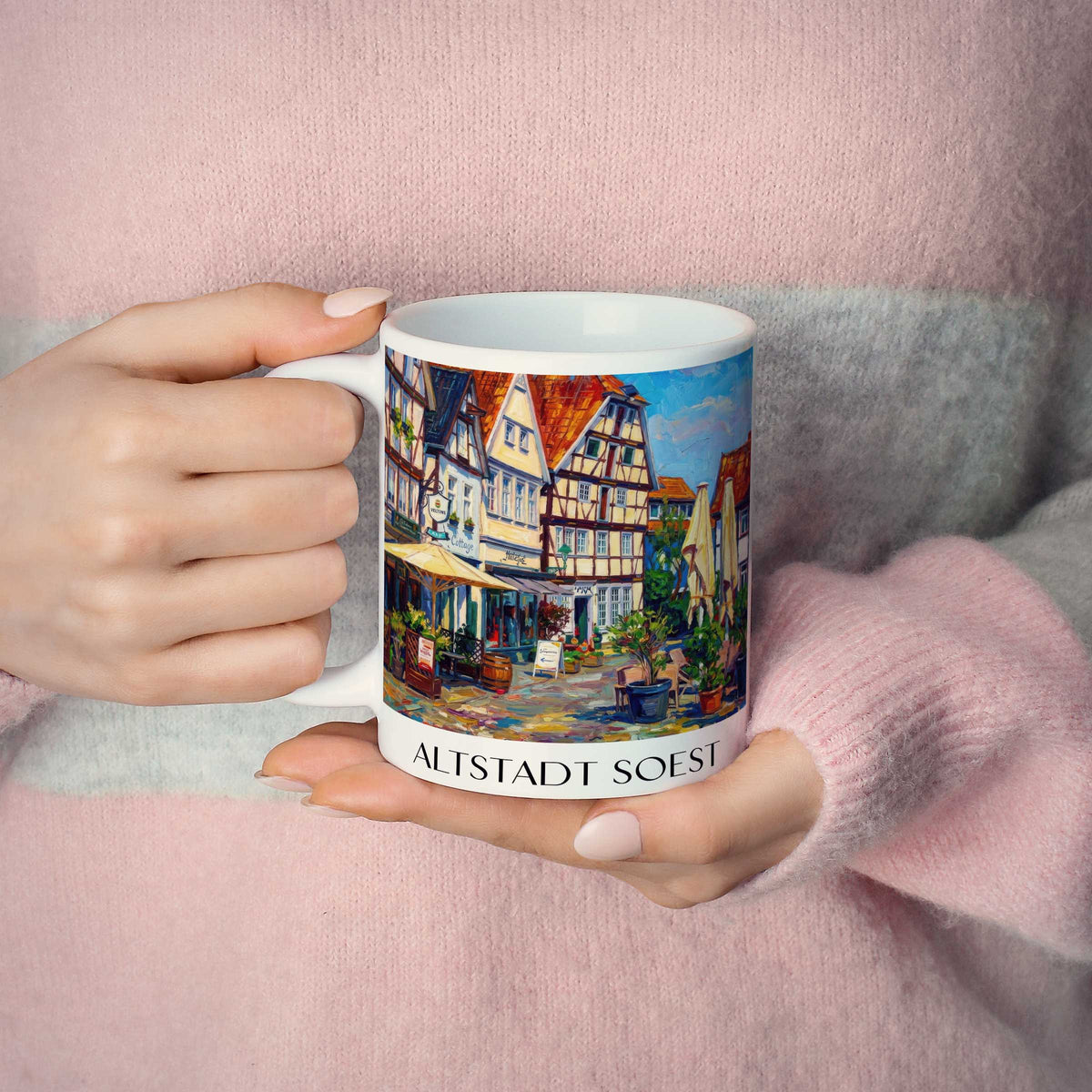 altstadt-soest-deutschland-kaffeebecher-oil-painting-oelgemaelde
