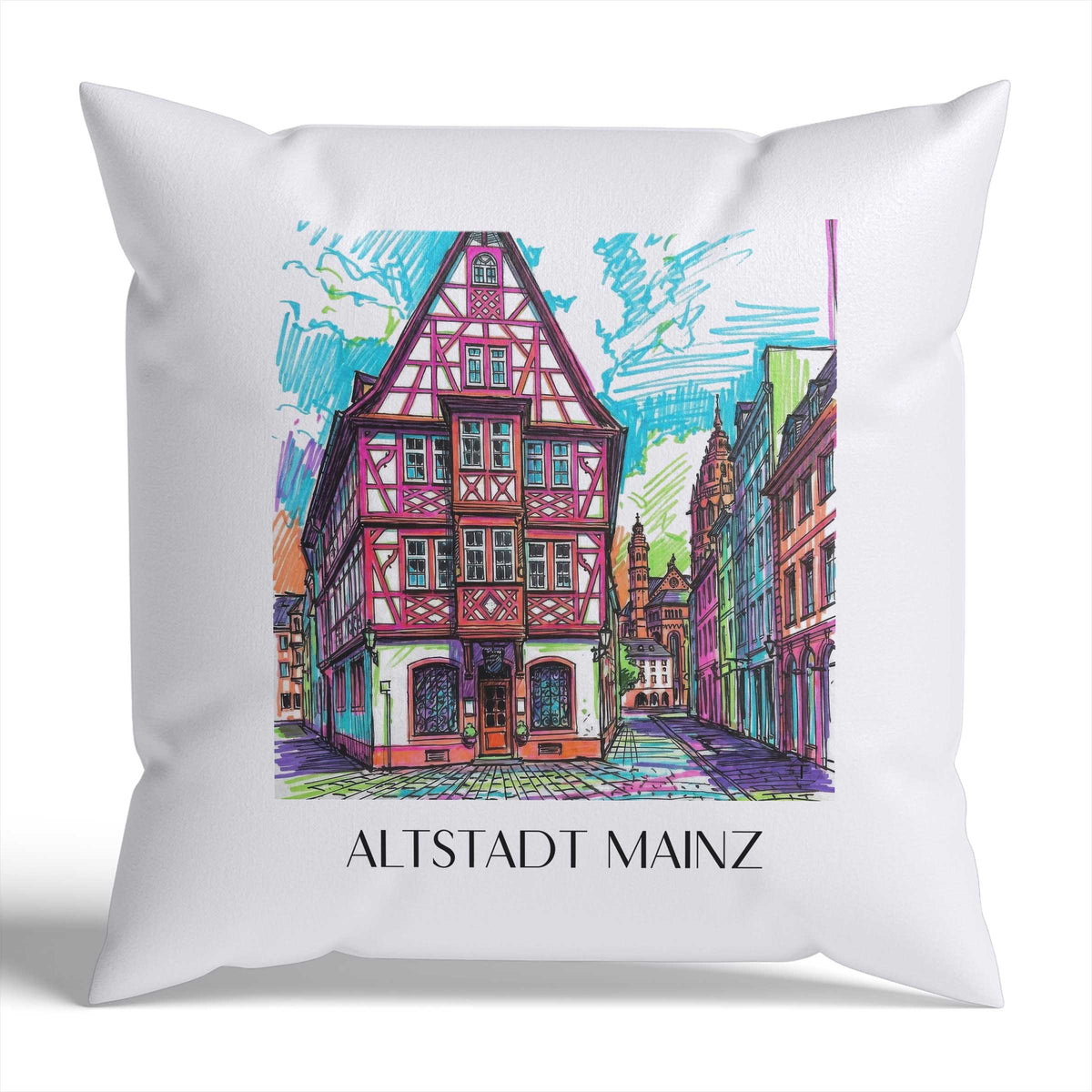 altstadt-mainz-deutschland-kissenbezug-graffiti