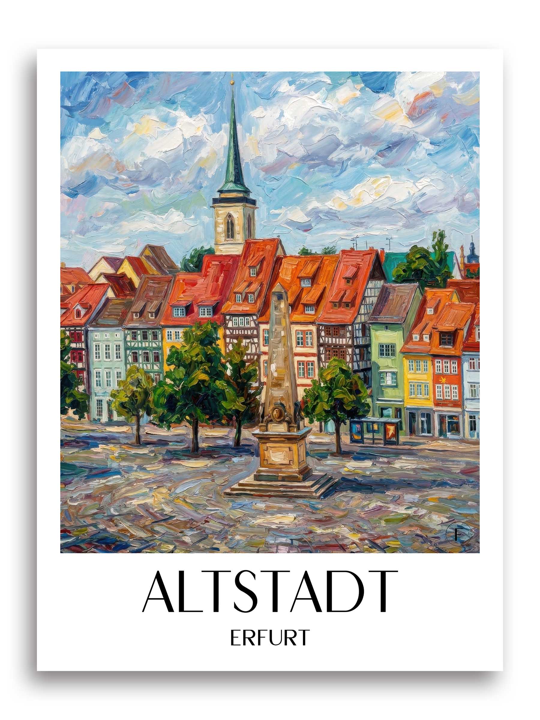 altstadt-erfurt-deutschland-poster-oil-painting-oelgemaelde