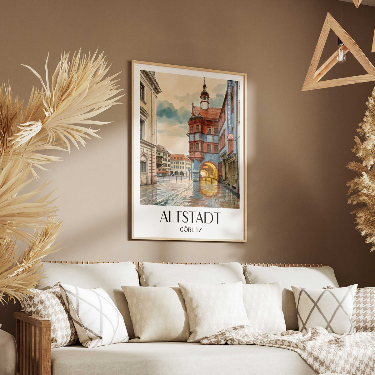 altstadt-görlitz-deutschland-poster-aquarell