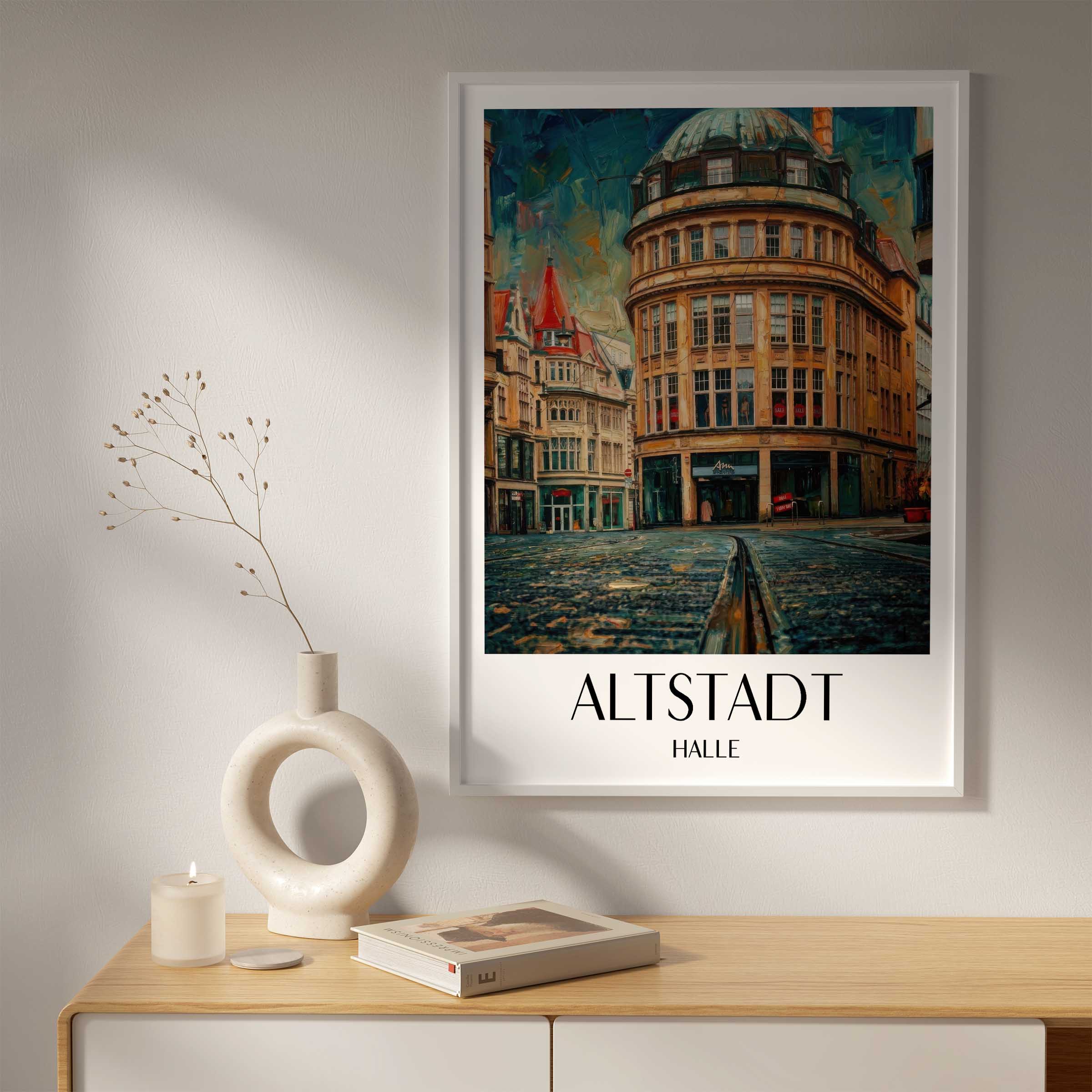 altstadt-halle-deutschland-poster-oil-painting-oelgemaelde