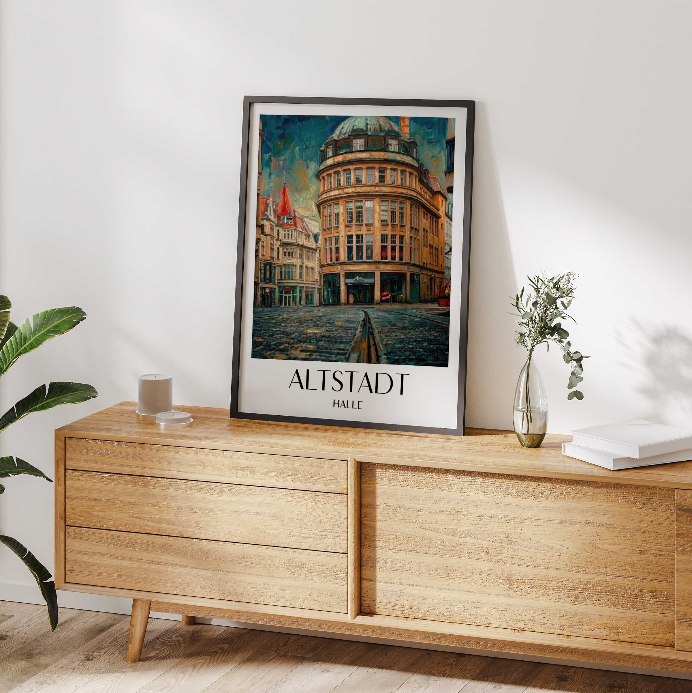 altstadt-halle-deutschland-poster-oil-painting-oelgemaelde