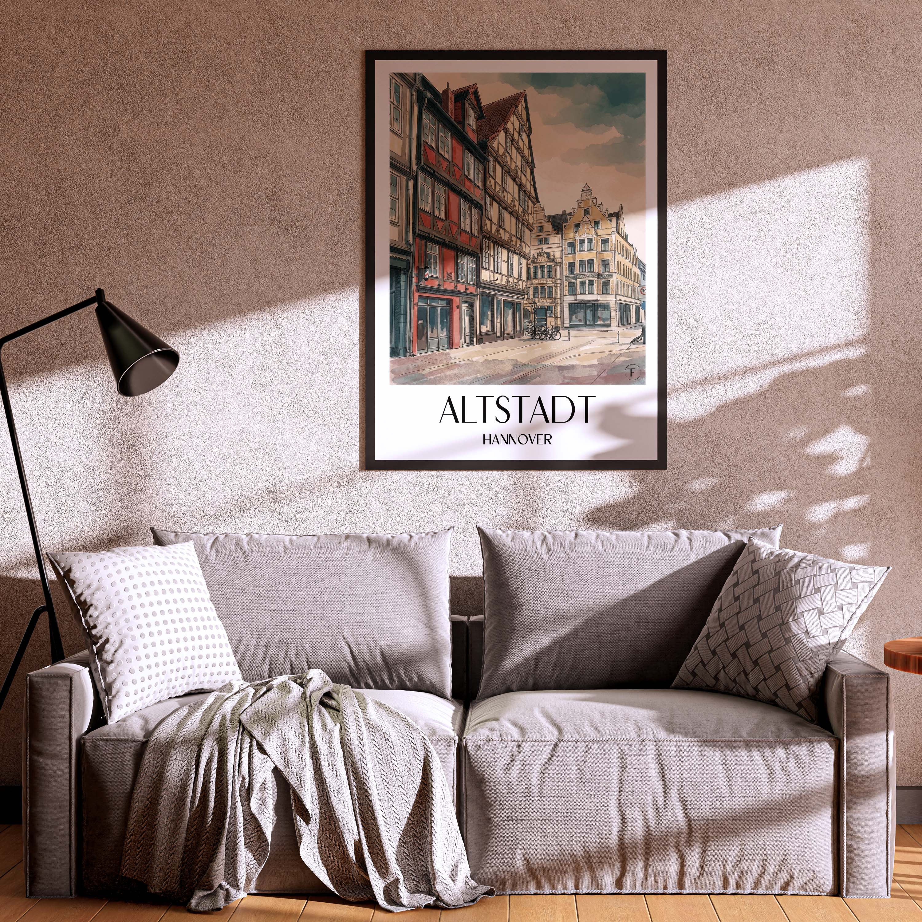 altstadt-hannover-deutschland-poster-aquarell