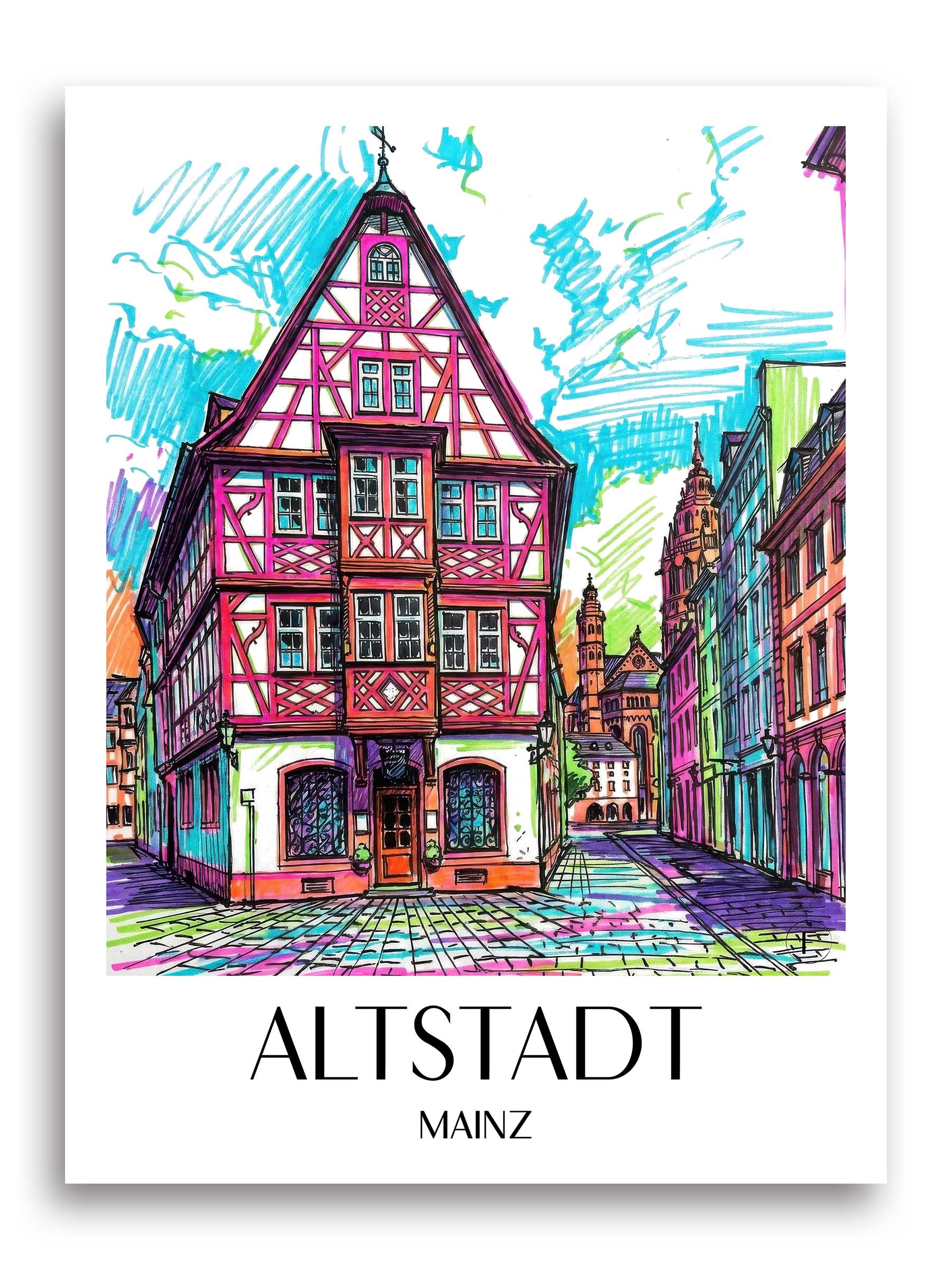 altstadt-mainz-deutschland-poster-graffiti