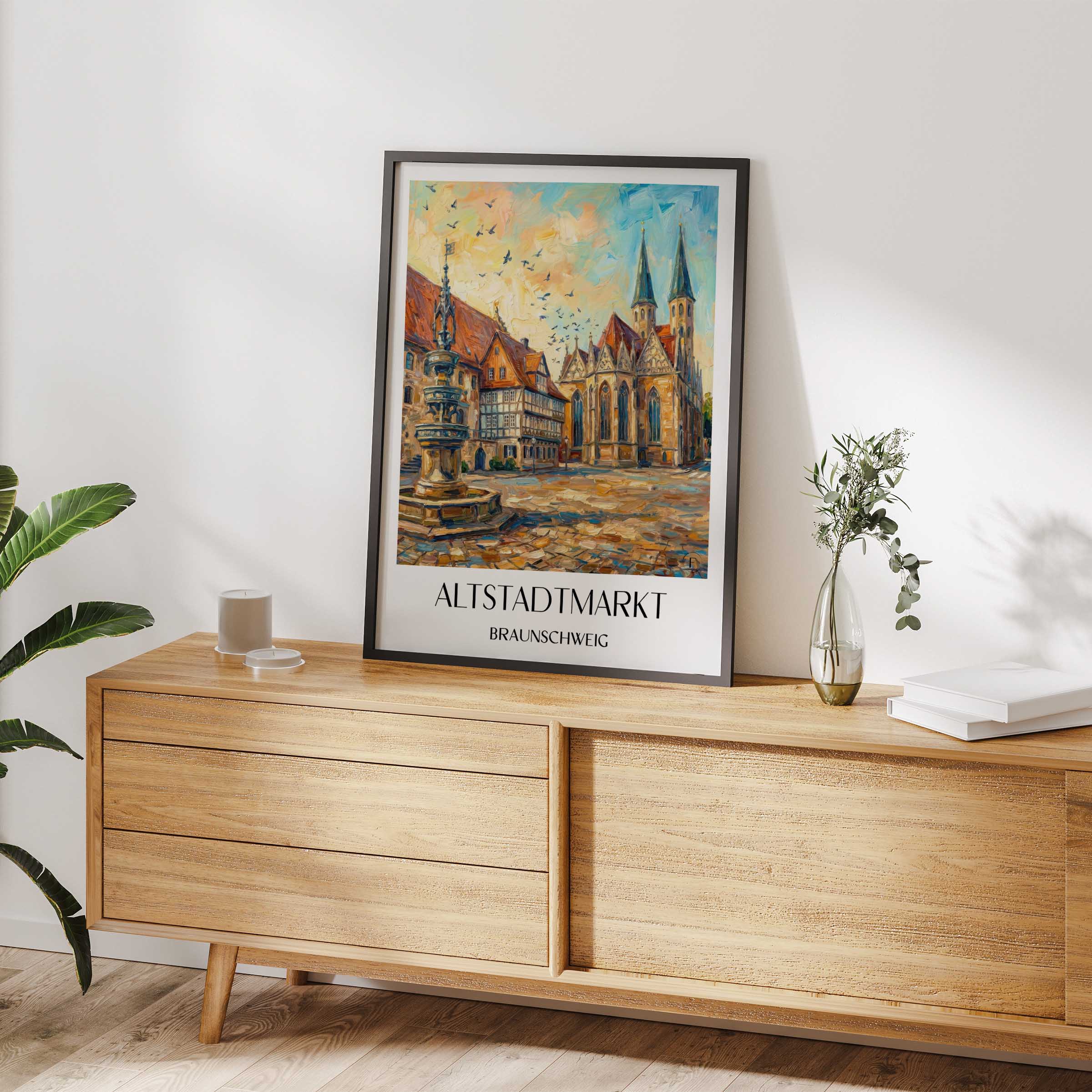 altstadtmarkt-braunschweig-deutschland-poster-oil-painting-oelgemaelde