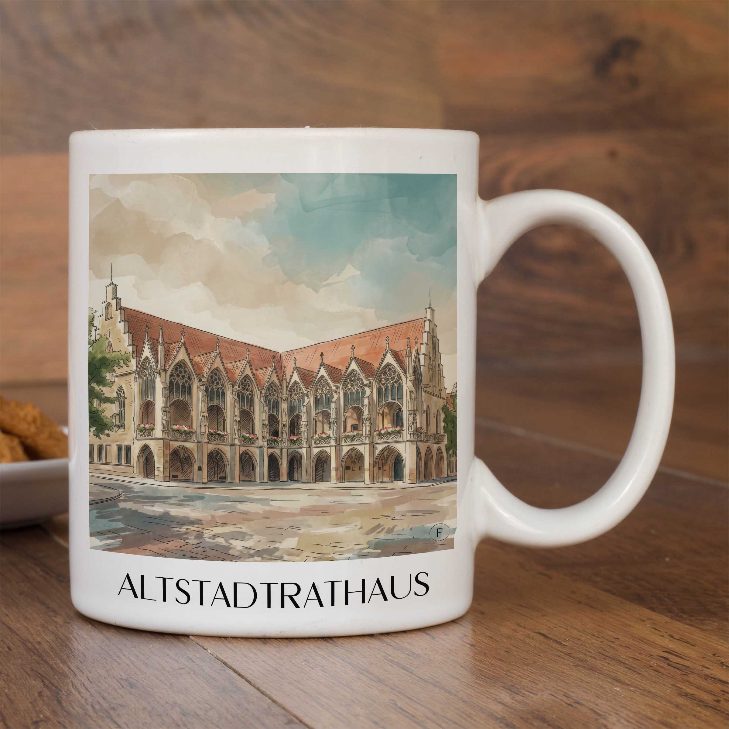 altstadtrathaus-braunschweig-deutschland-kaffeebecher-aquarell