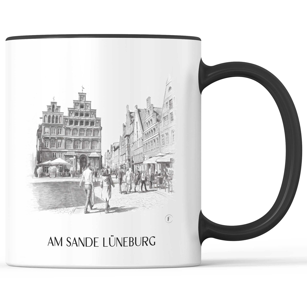 am-sande-lüneburg-deutschland-kaffeebecher-bleistift-zeichnung-drawing