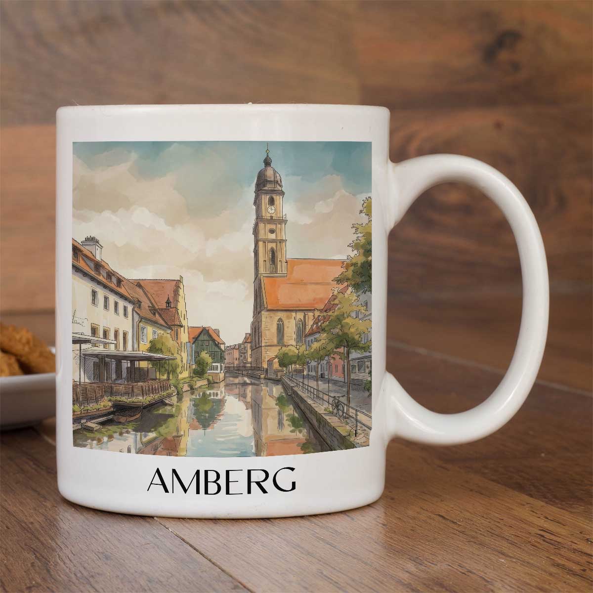 amberg-oberpfalz-deutschland-kaffeebecher-aquarell