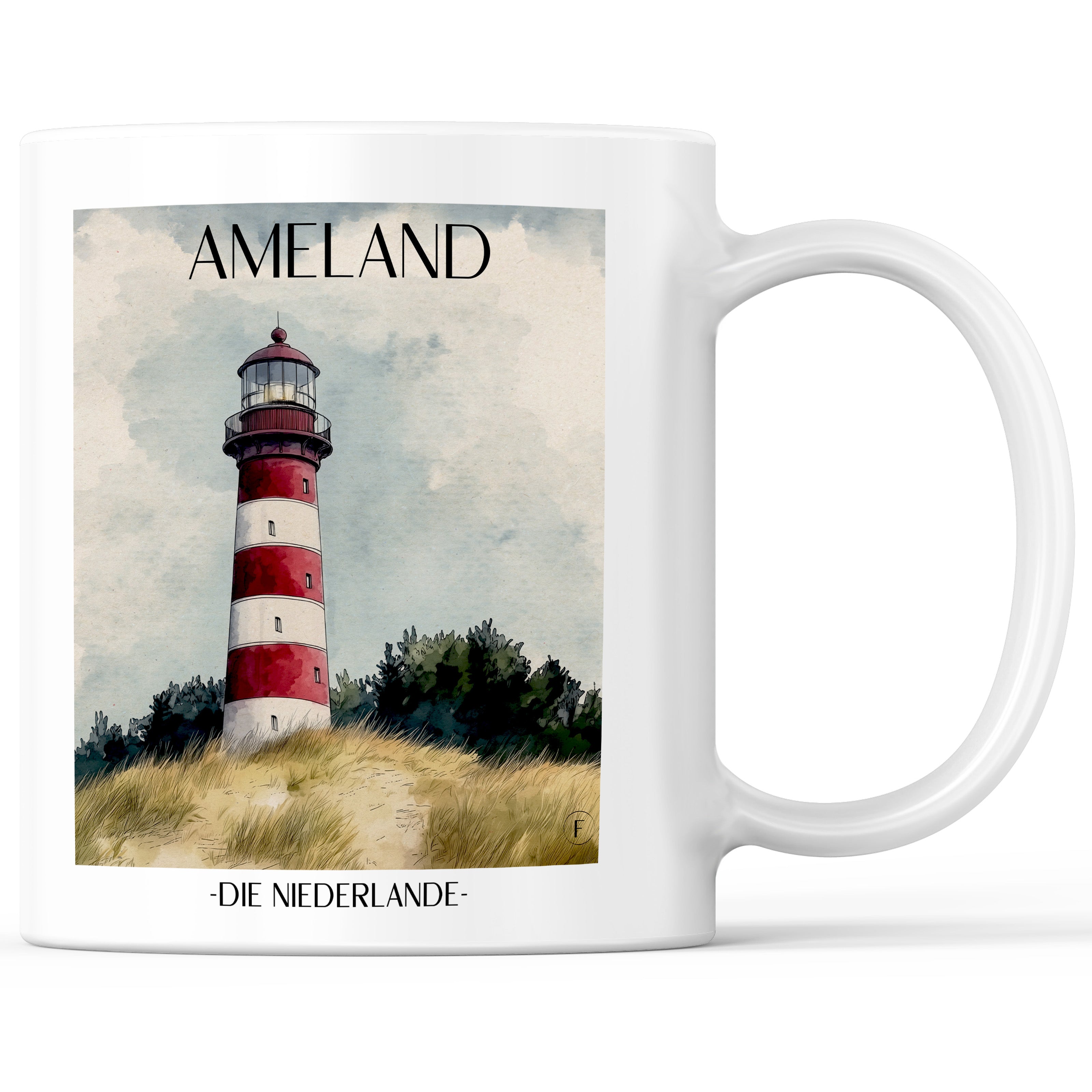 ameland-niederlande-einkaufstasche-aquarell