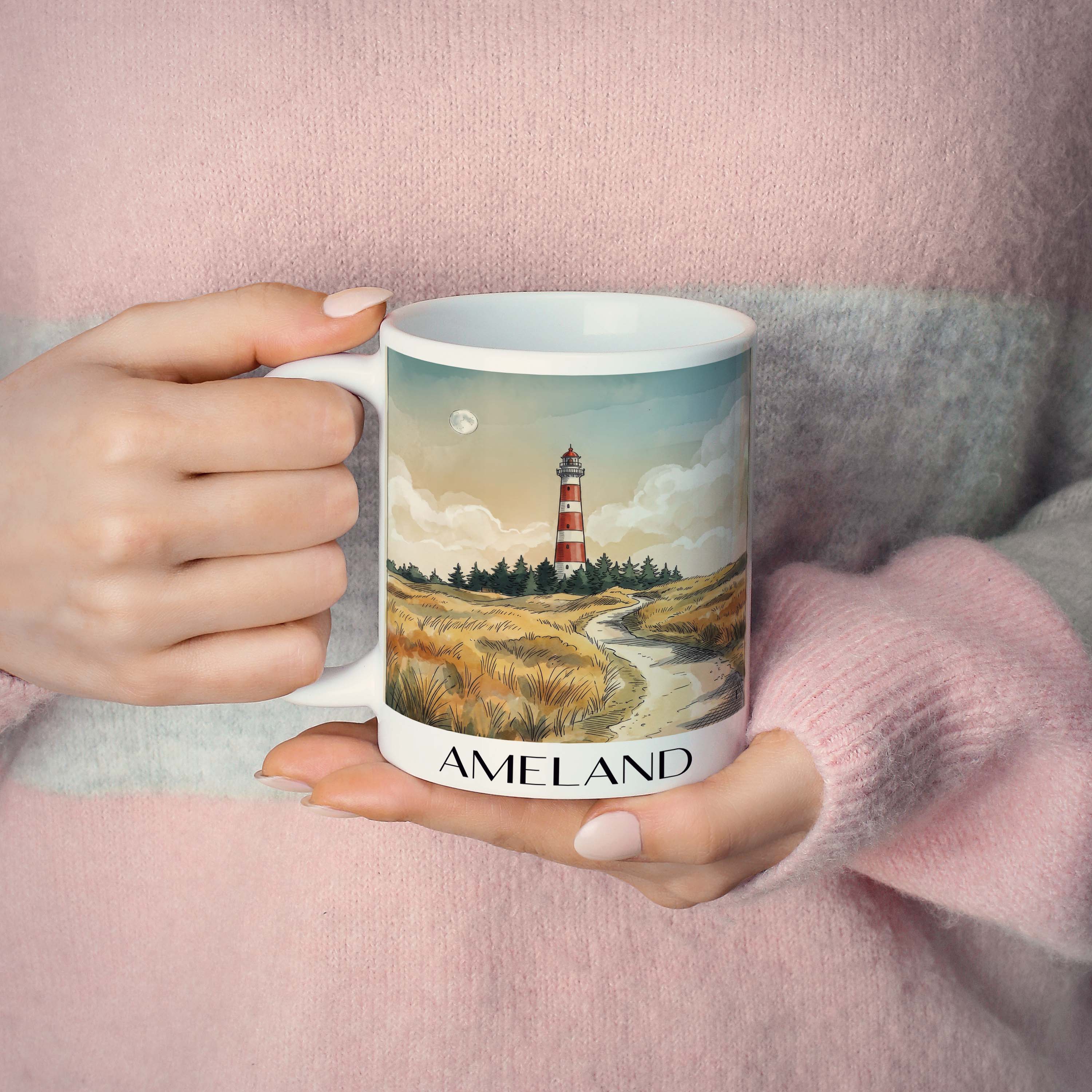 ameland-niederlande-kaffeebecher-aquarell