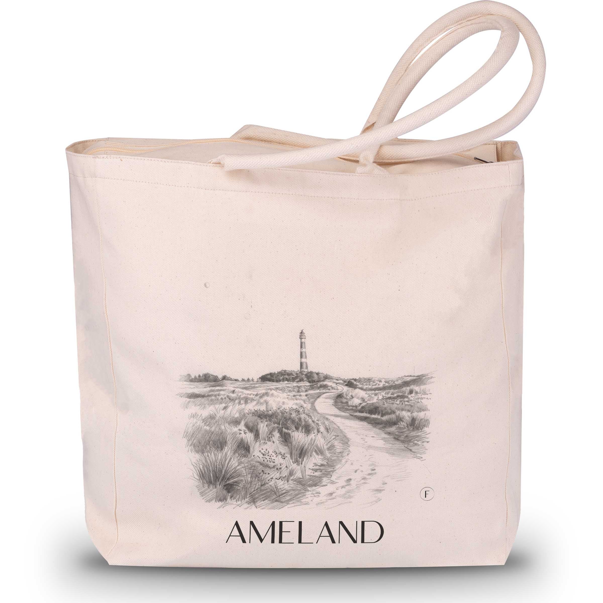 ameland-niederlande-einkaufstasche-bleistift-zeichnung-drawing