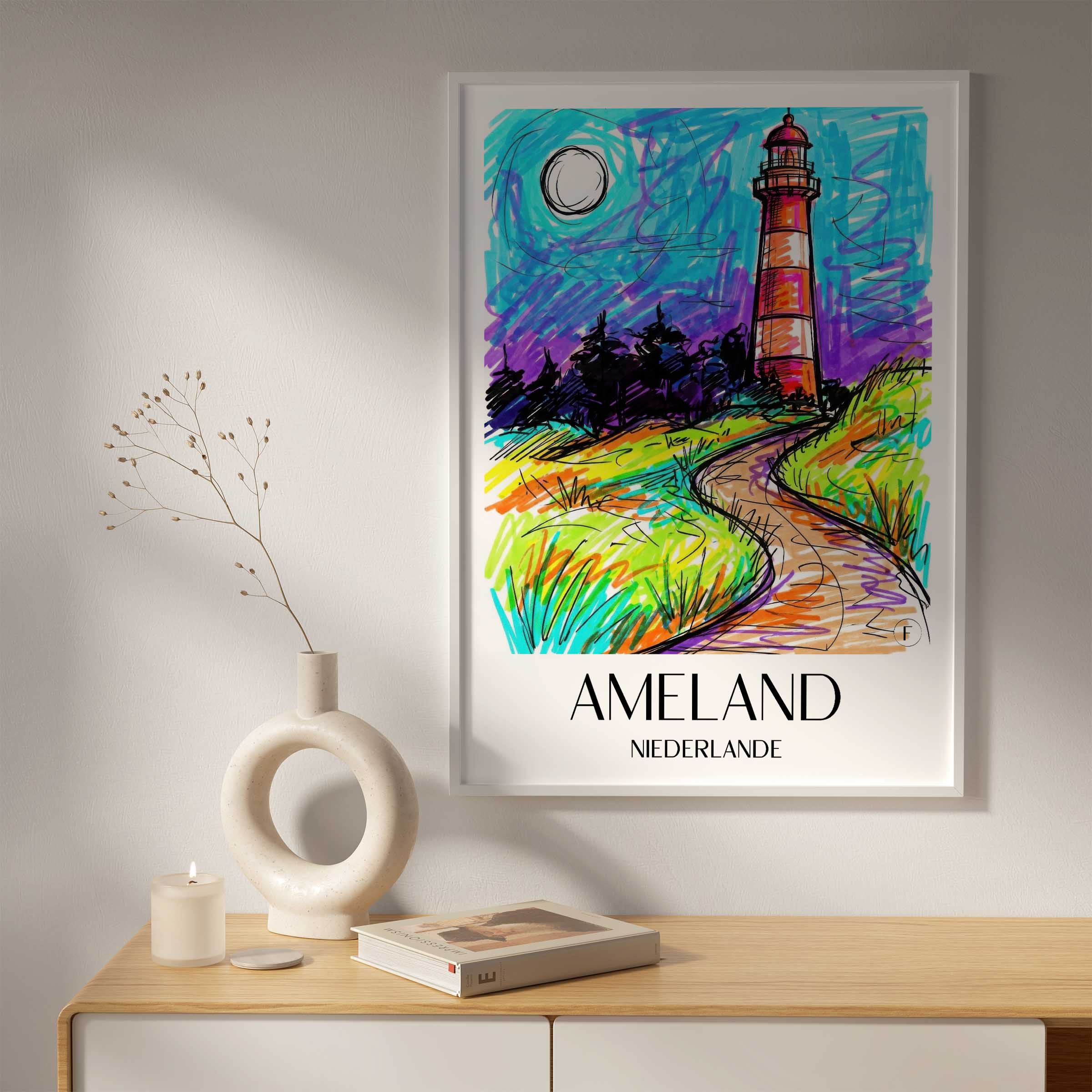 ameland-niederlande-poster-graffiti