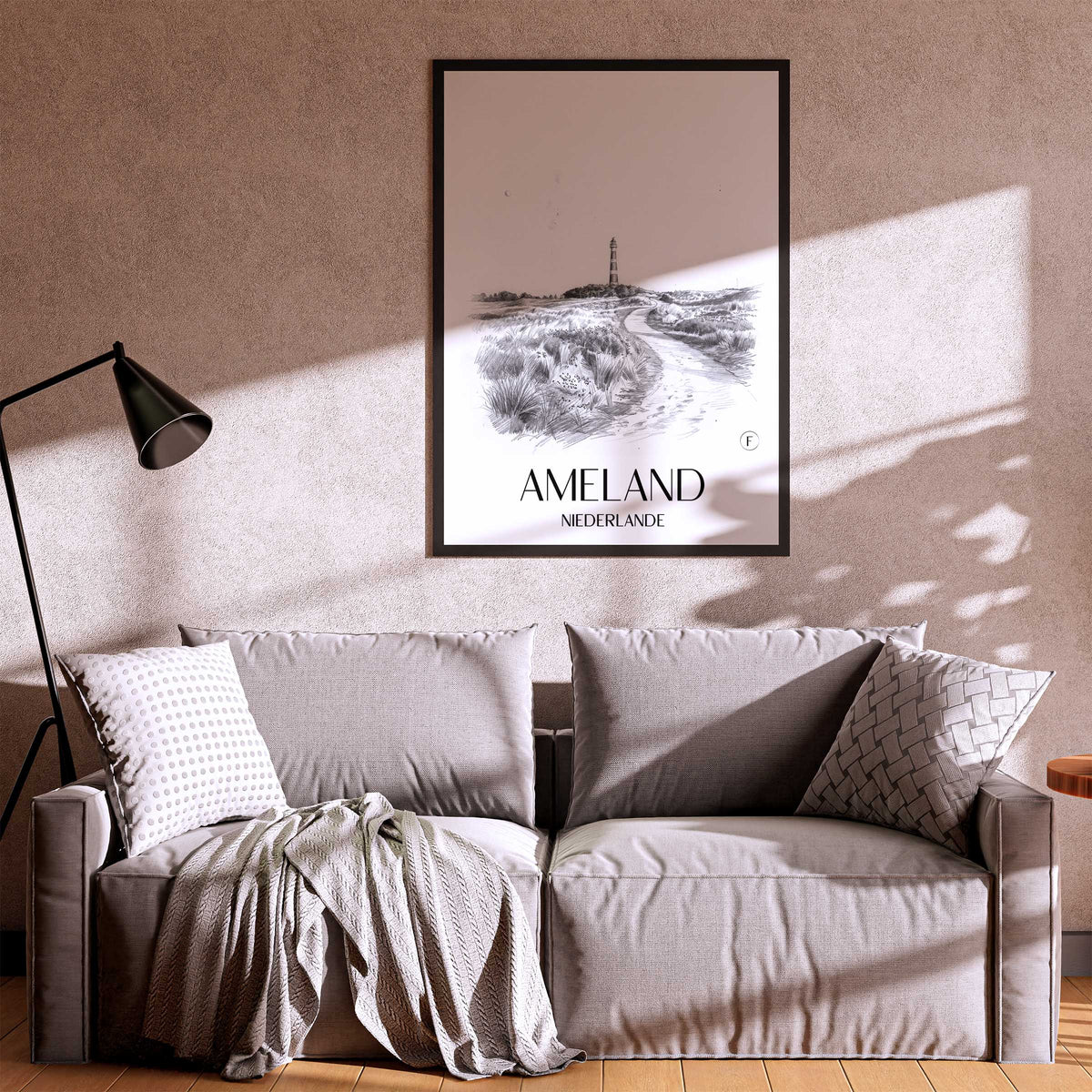 ameland-niederlande-poster-bleistift-zeichnung-drawing