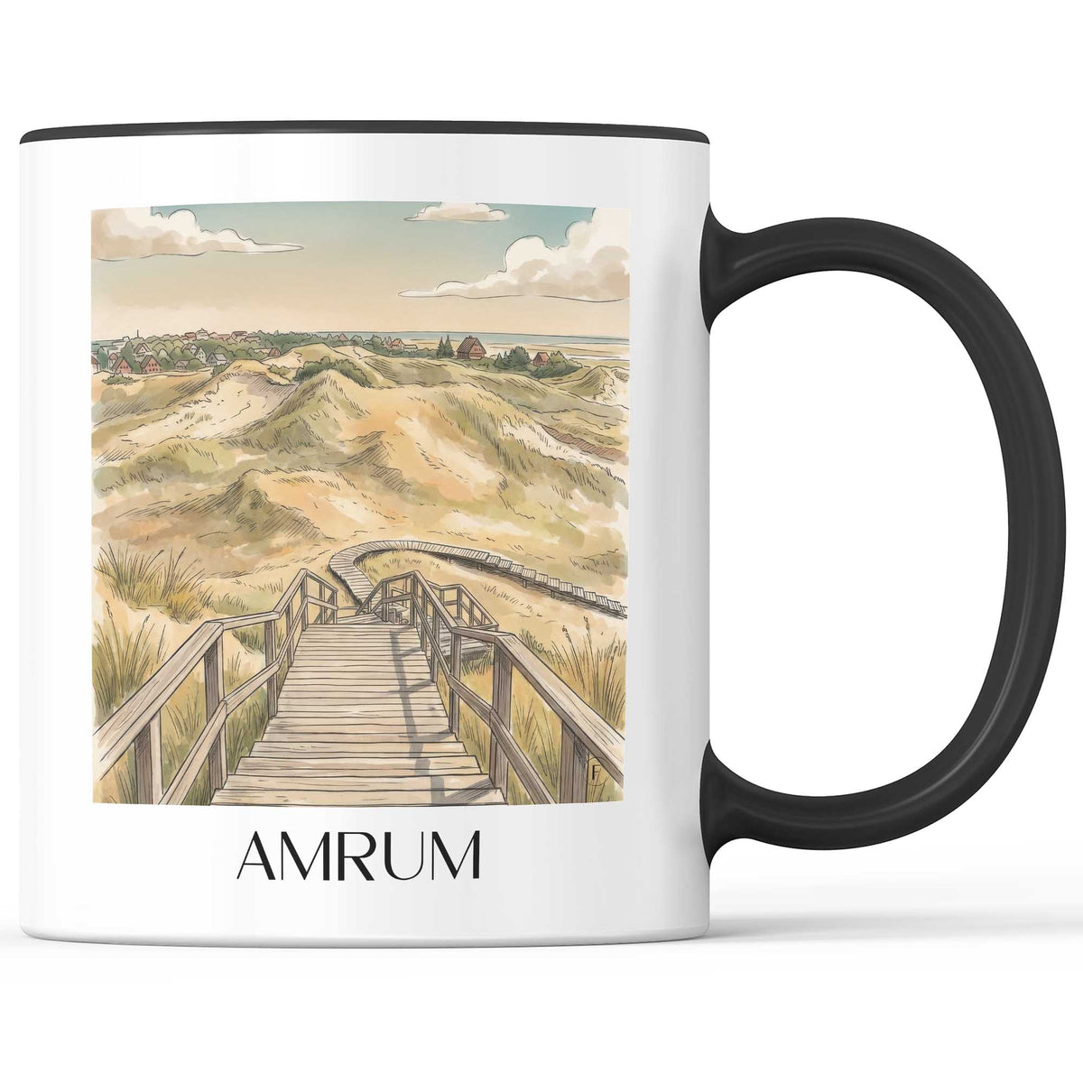 amrum-schleswig-holstein-deutschland-kaffeebecher-aquarell