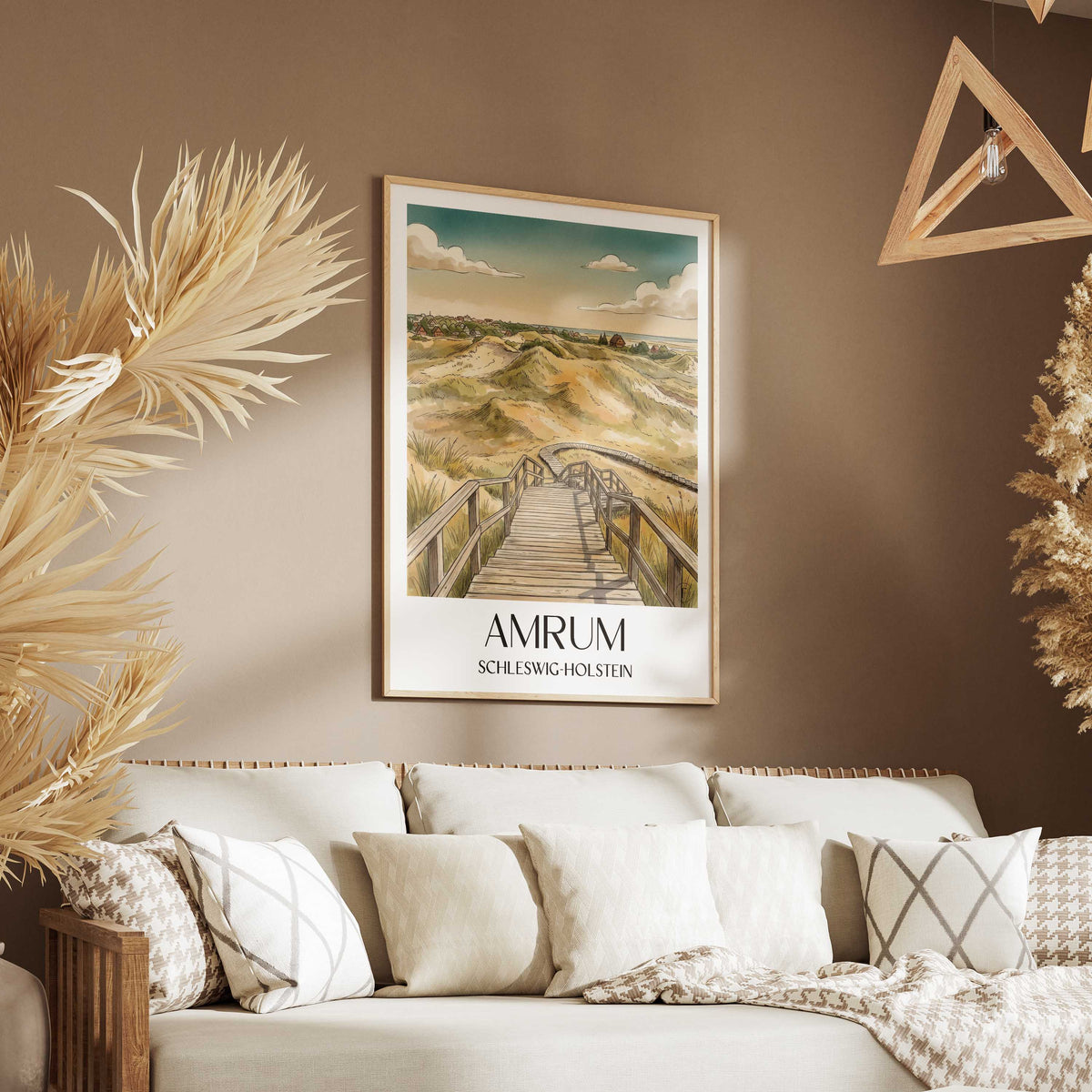 amrum-schleswig-holstein-deutschland-poster-aquarell