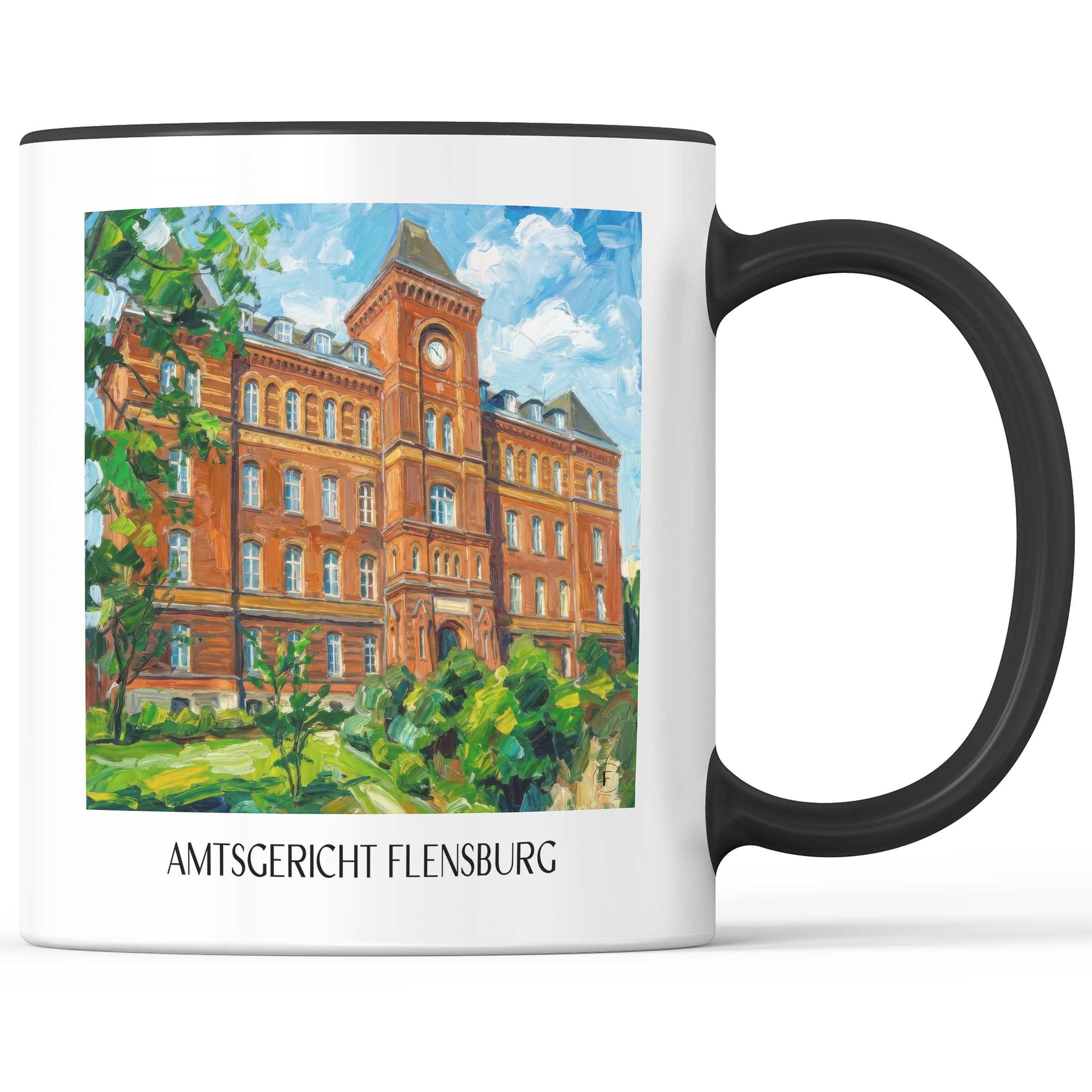 amtsgericht-flensburg-deutschland-kaffeebecher-oil-painting-oelgemaelde