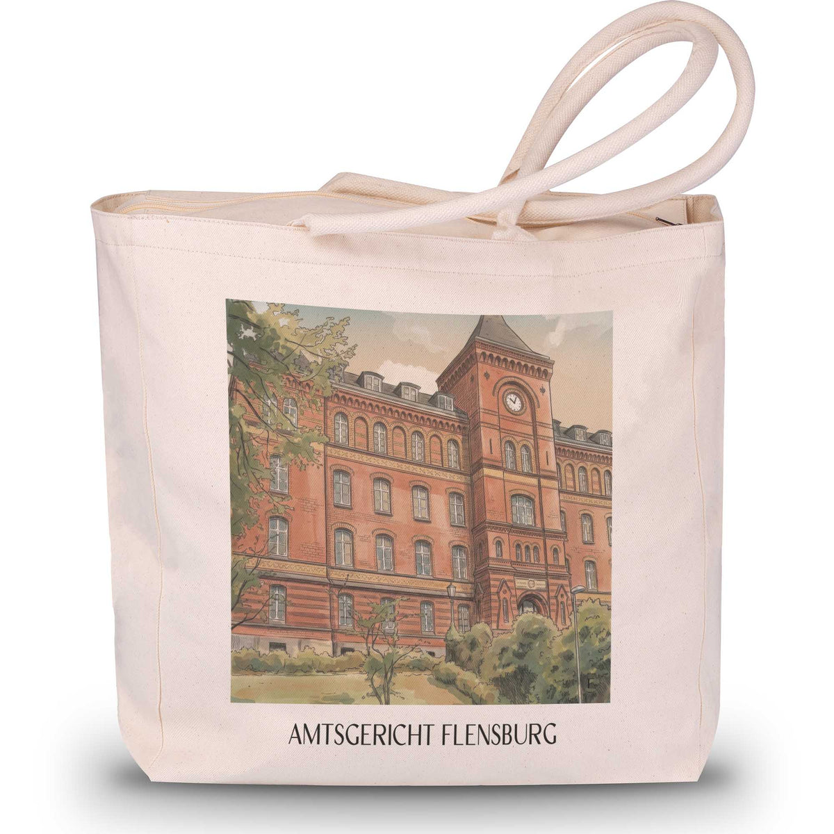 amtsgericht-flensburg-deutschland-einkaufstasche-aquarell