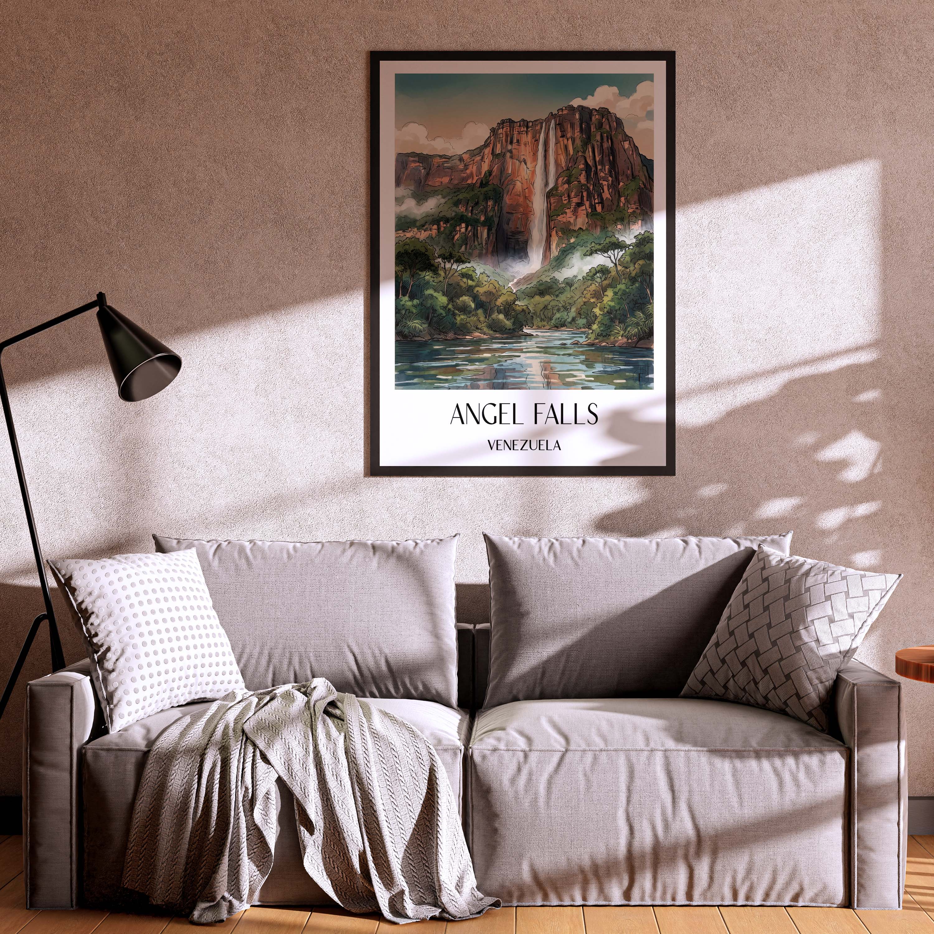 angel-falls-venezuela-poster-aquarell