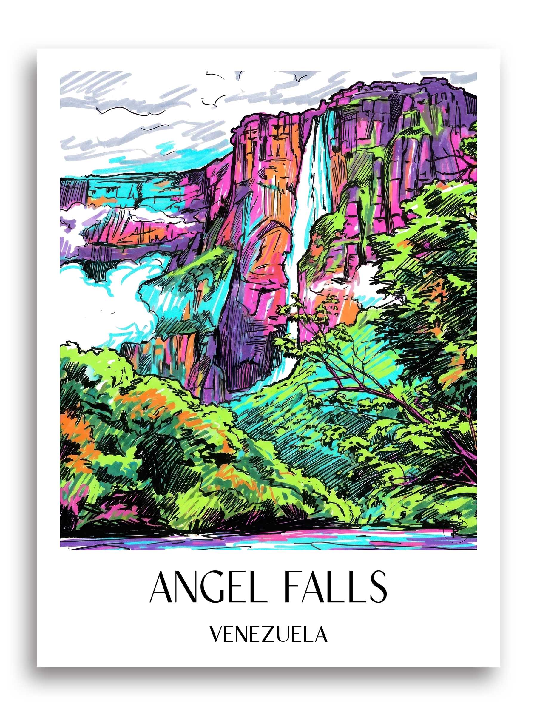angel-falls-venezuela-poster-graffiti
