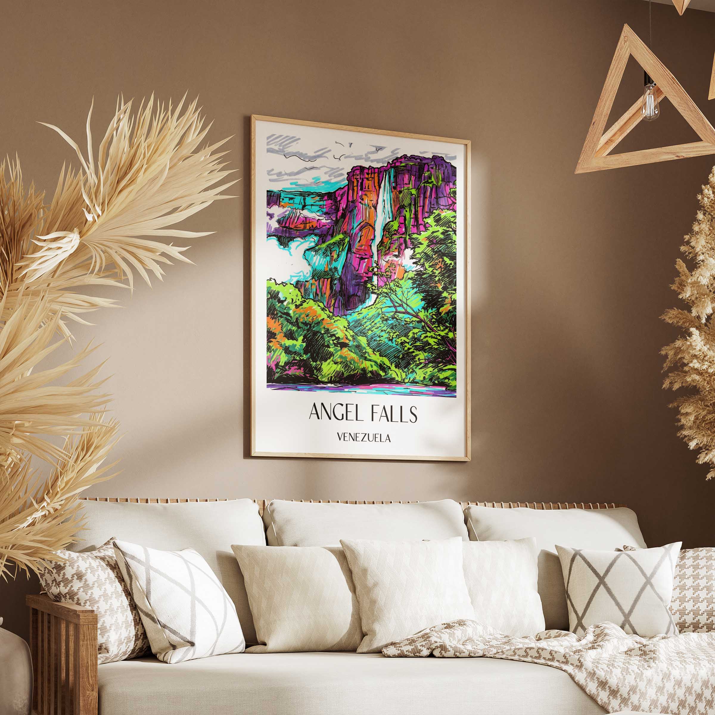 angel-falls-venezuela-poster-graffiti