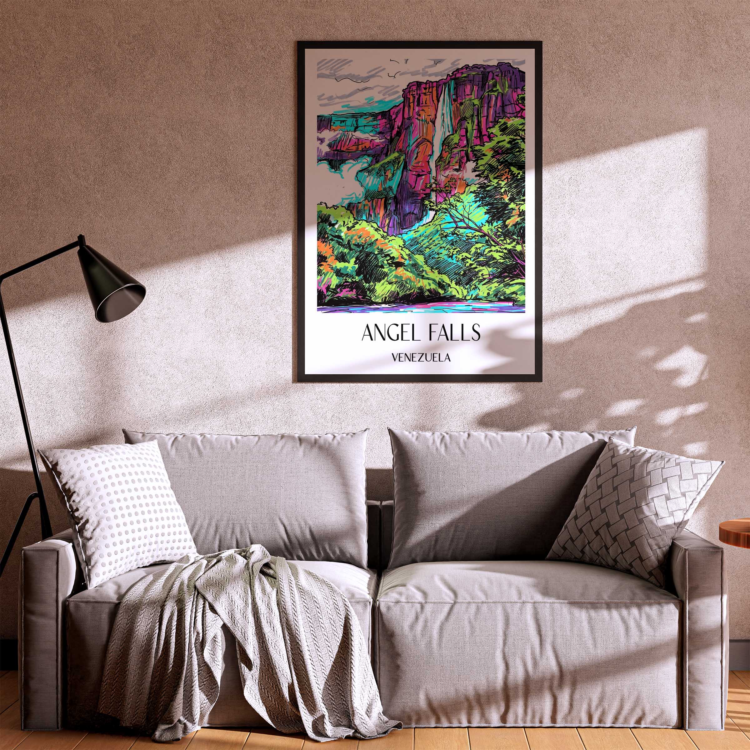 angel-falls-venezuela-poster-graffiti