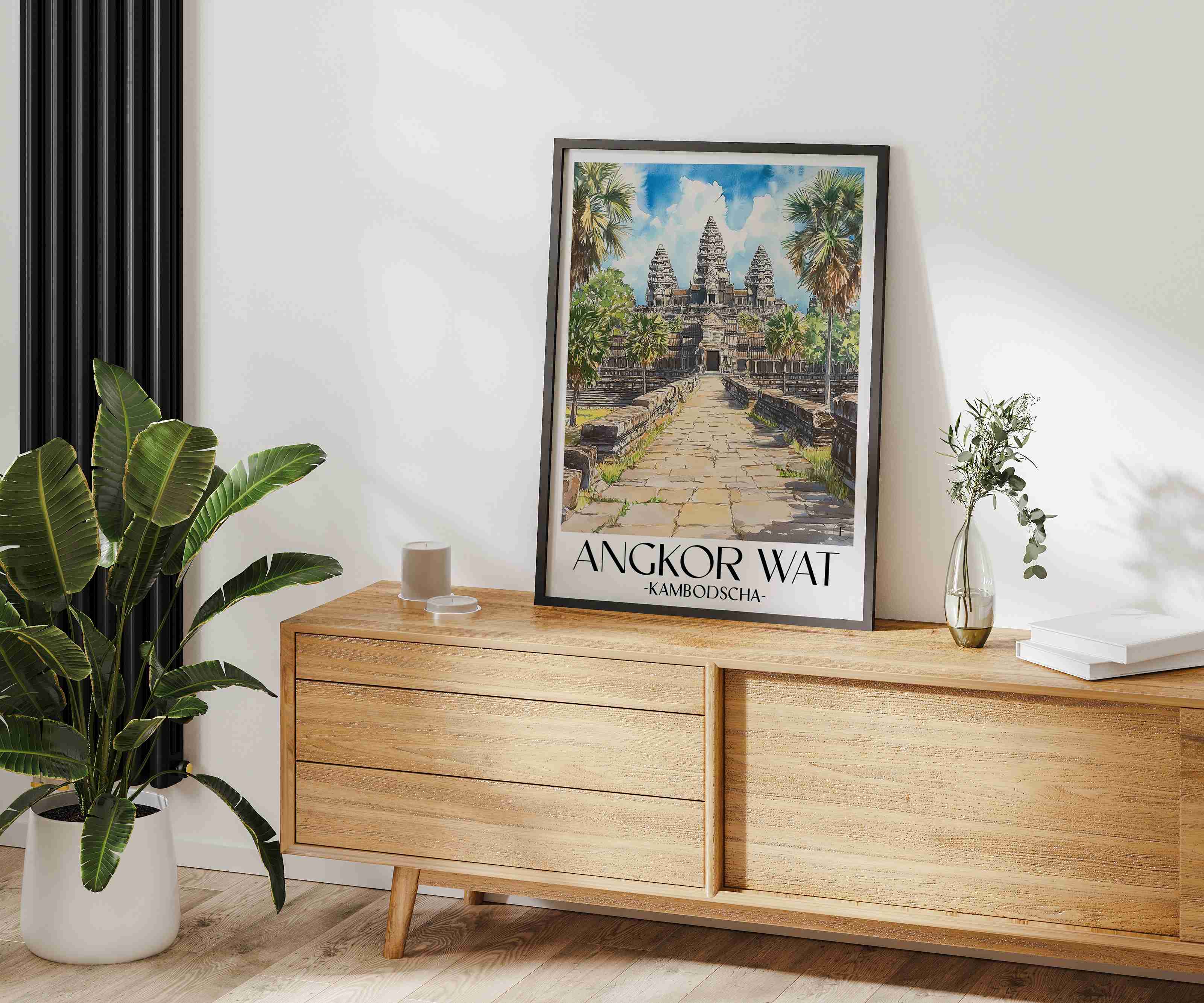 angkor-wat-kambodscha-poster-aquarell