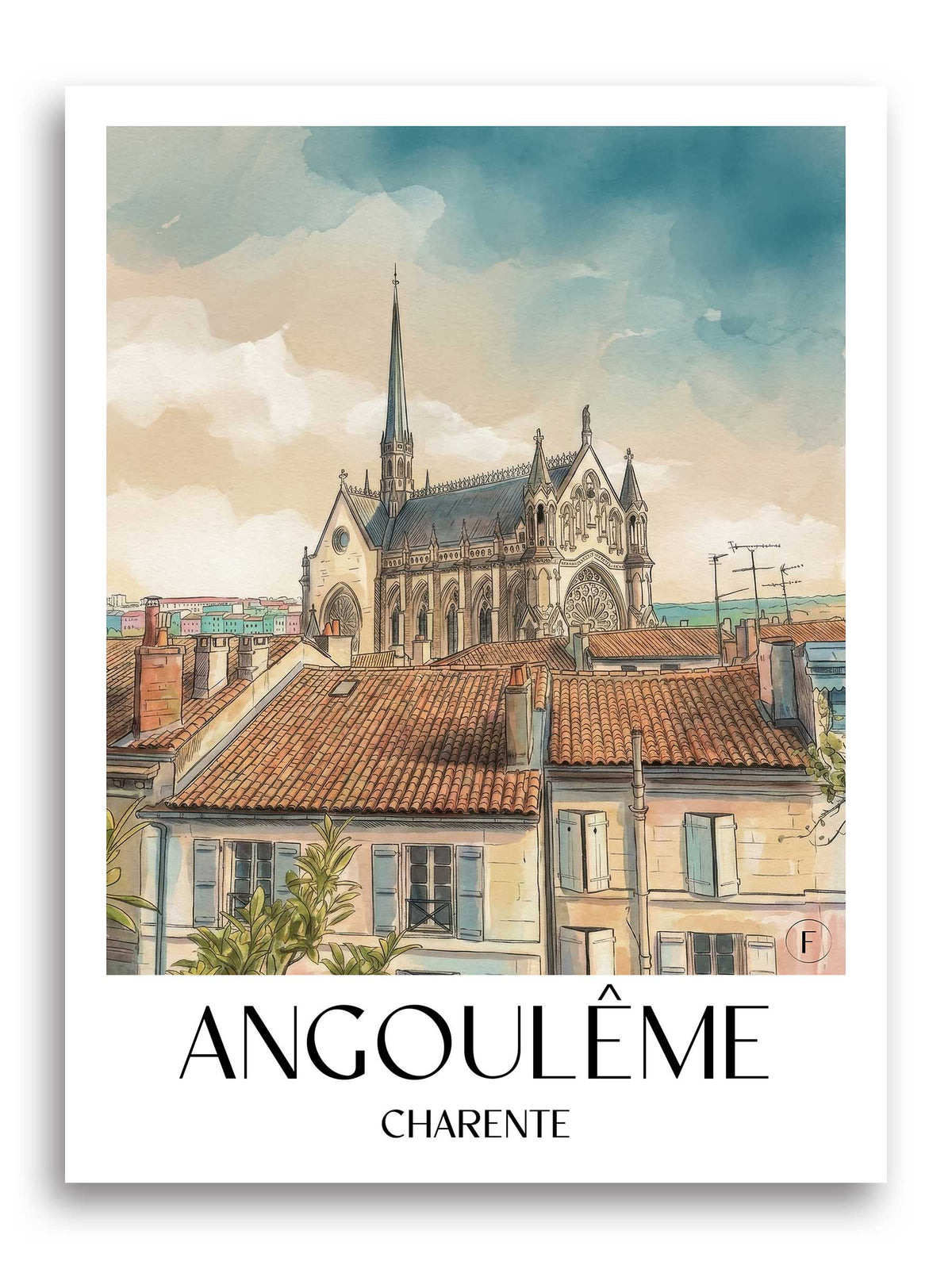 angoulême-charente-frankreich-poster-aquarell