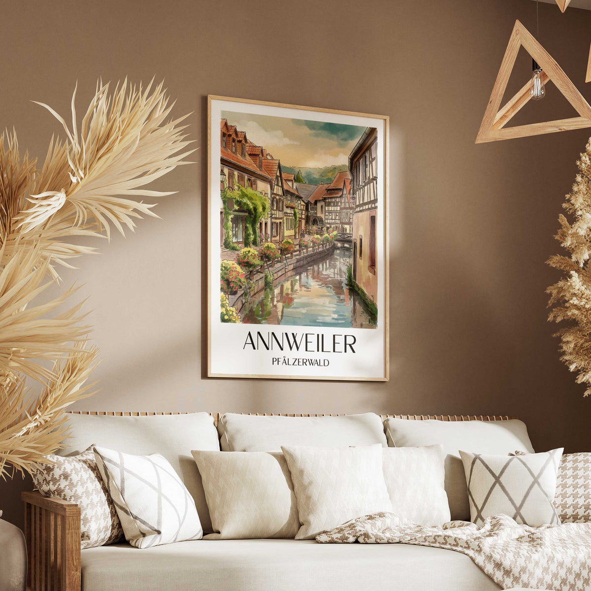 annweiler-pfälzerwald-deutschland-poster-aquarell