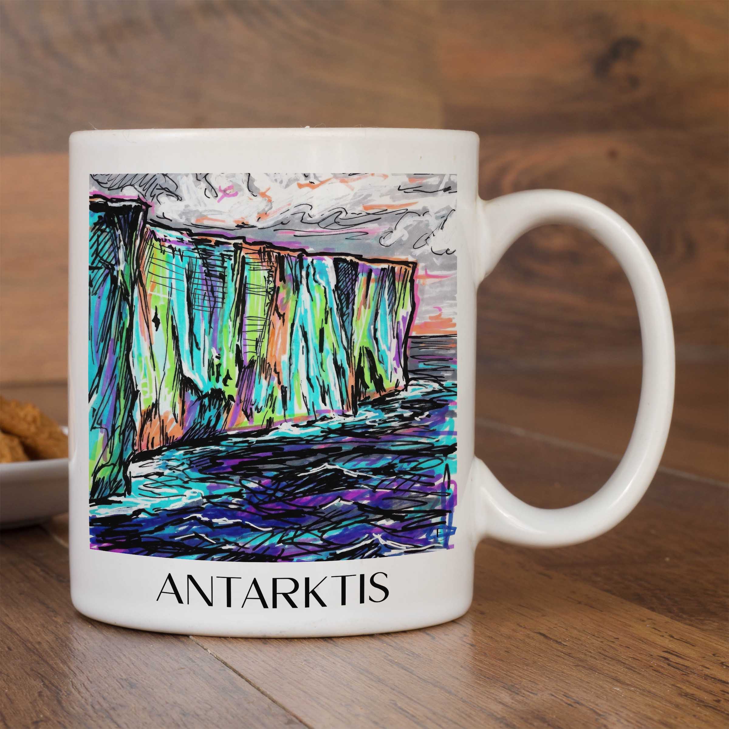 antarktis-südpol-kaffeebecher-graffiti