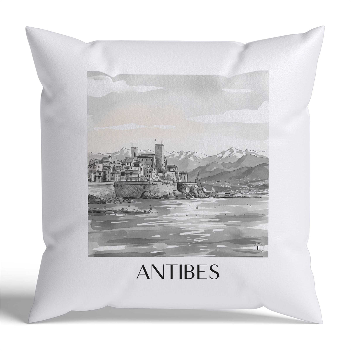 antibes-frankreich-frankreich-kissenbezug-aquarell-schwarz-weiss