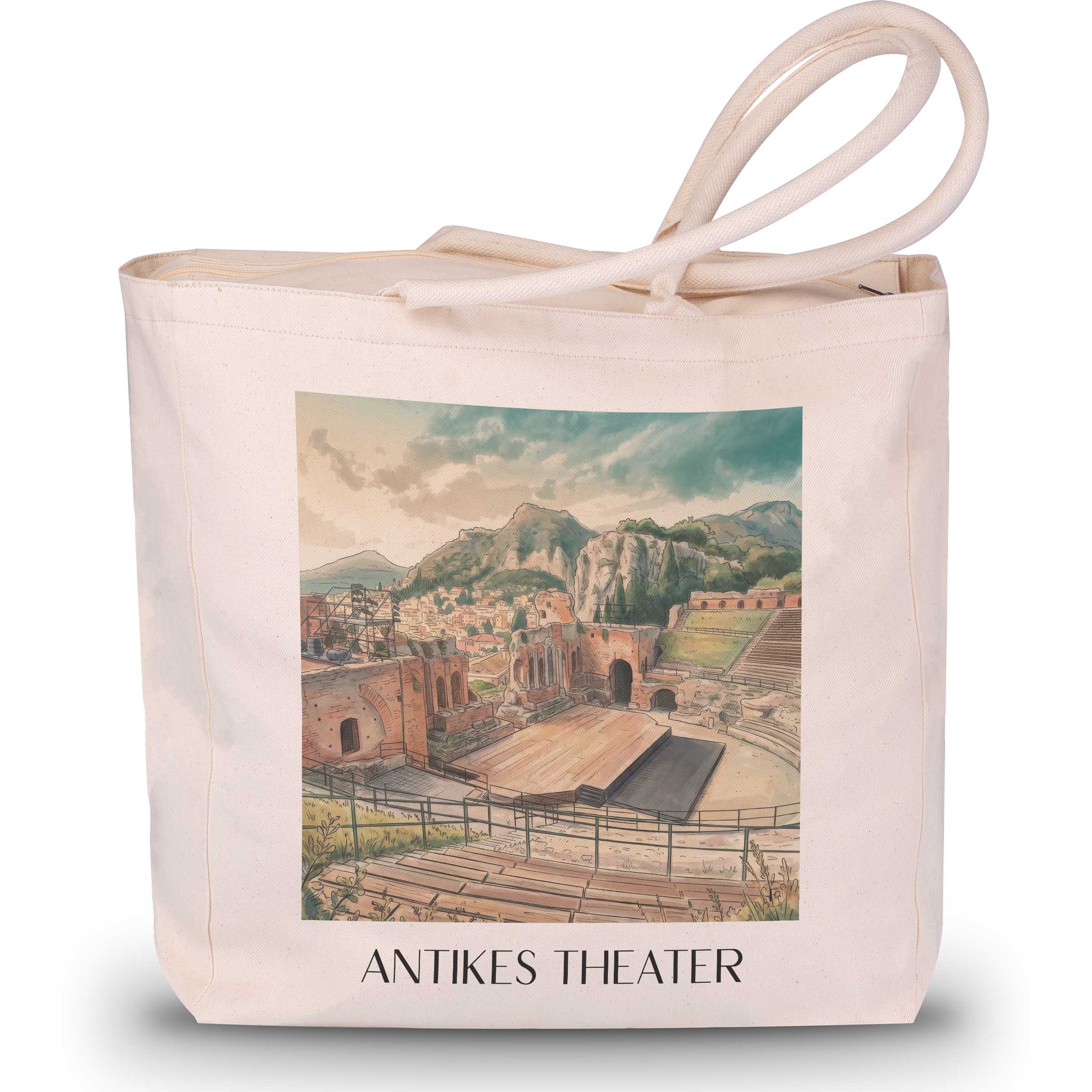 antikes-theater--taormina-italien-einkaufstasche-aquarell