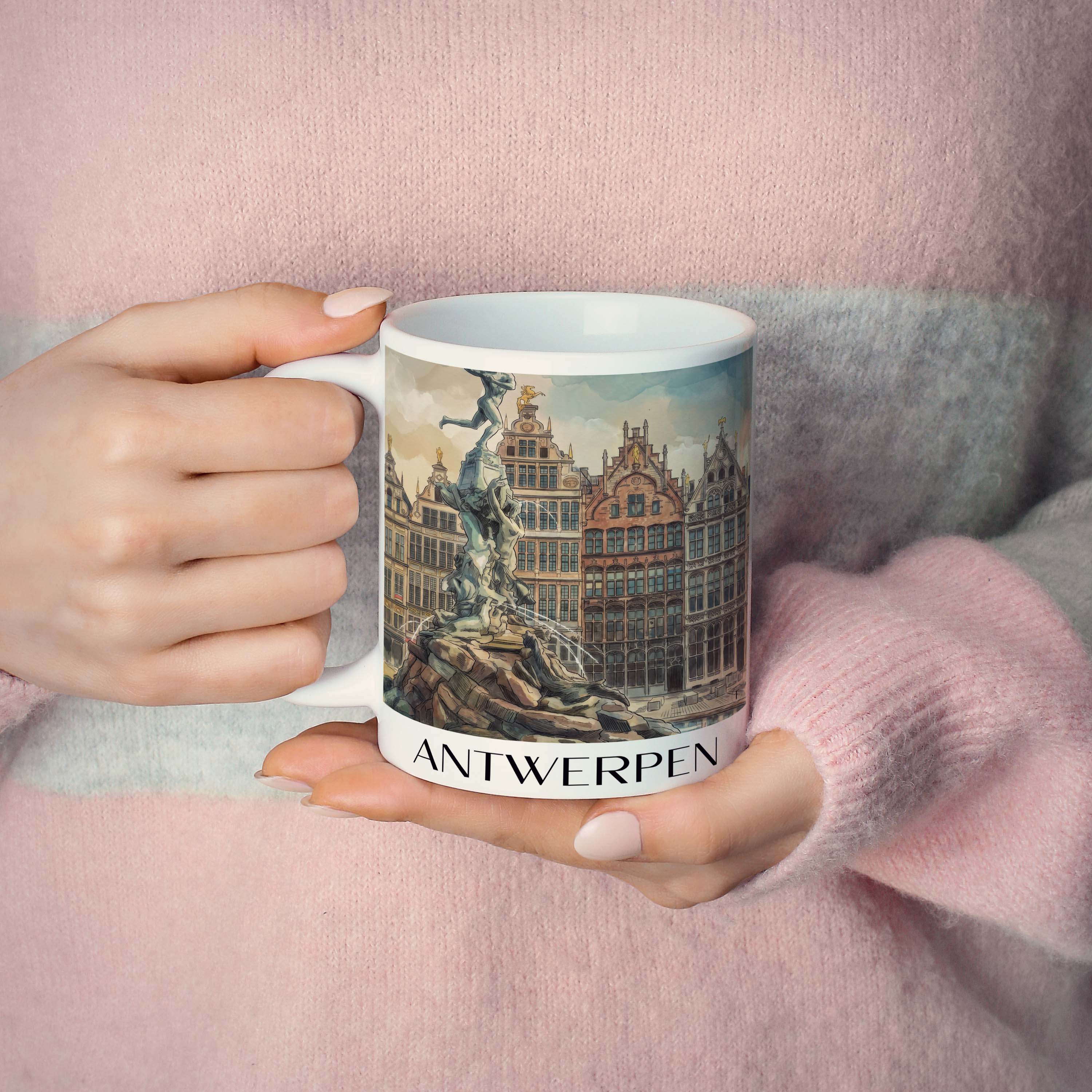 antwerpen-belgien-kaffeebecher-aquarell
