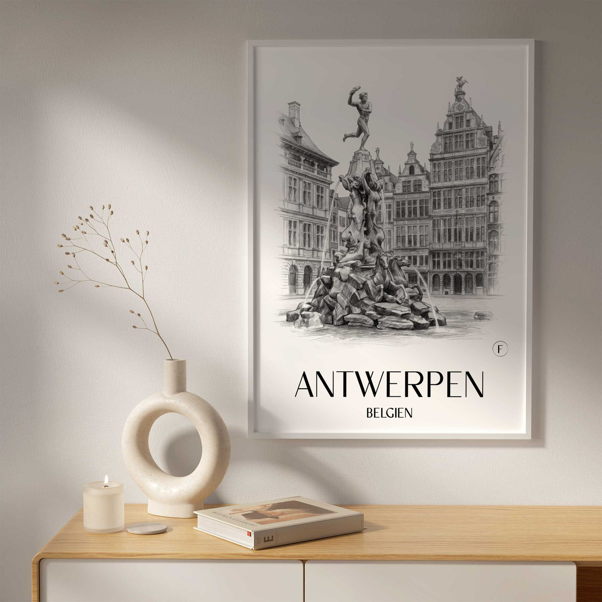 antwerpen-belgien-poster-bleistift-zeichnung-drawing