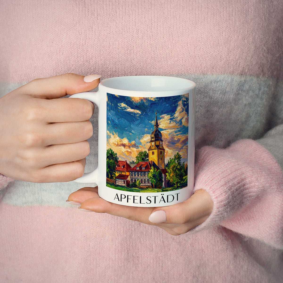 apfelstädt-thüringen-deutschland-kaffeebecher-oil-painting-oelgemaelde
