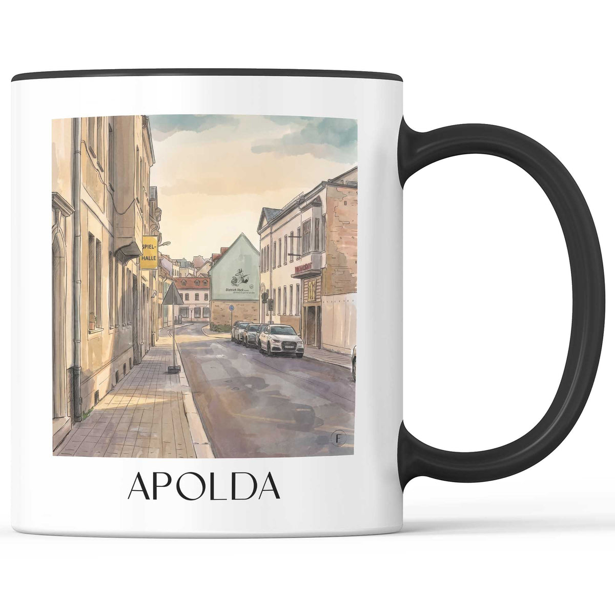 apolda-ilmtal-deutschland-kaffeebecher-aquarell