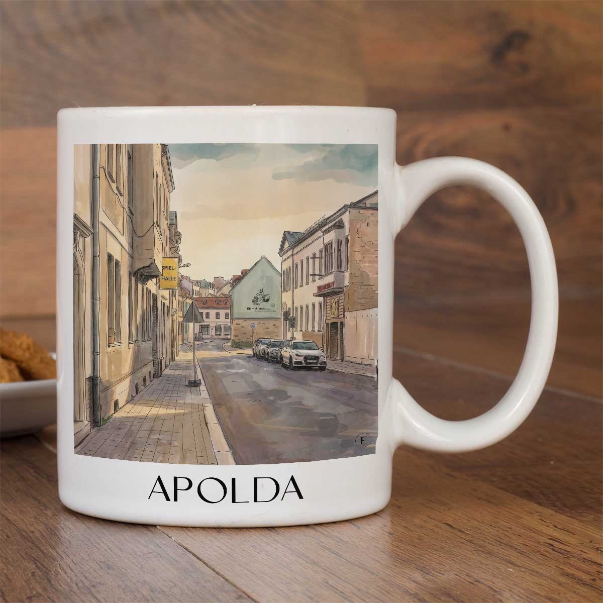 apolda-ilmtal-deutschland-kaffeebecher-aquarell