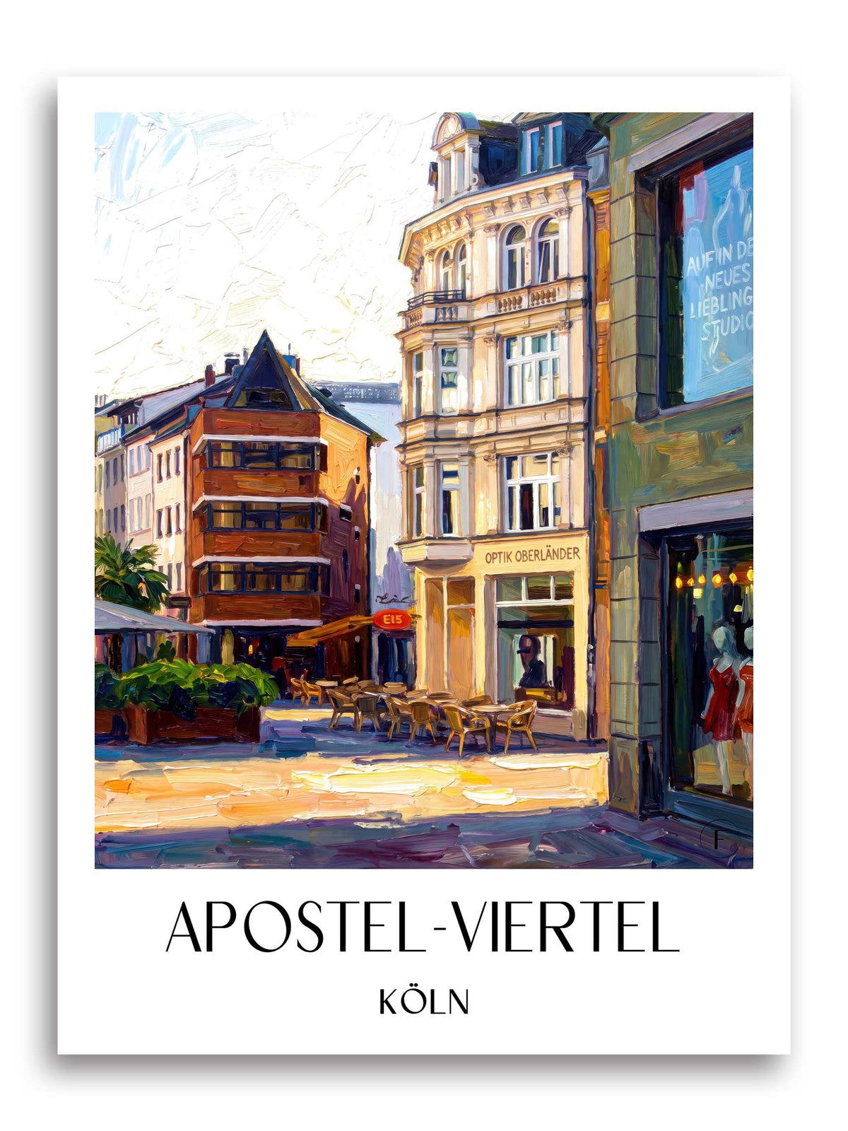 apostel-viertel-köln-deutschland-poster-oil-painting-oelgemaelde