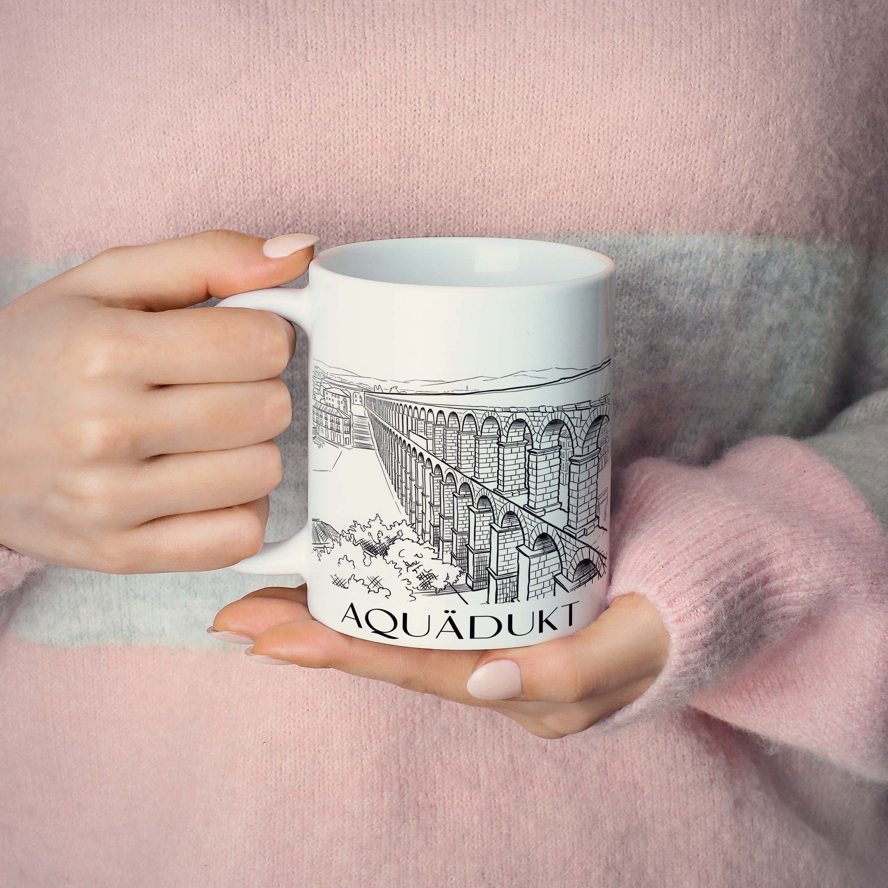 aquädukt-segovia-spanien-kaffeebecher-skizze