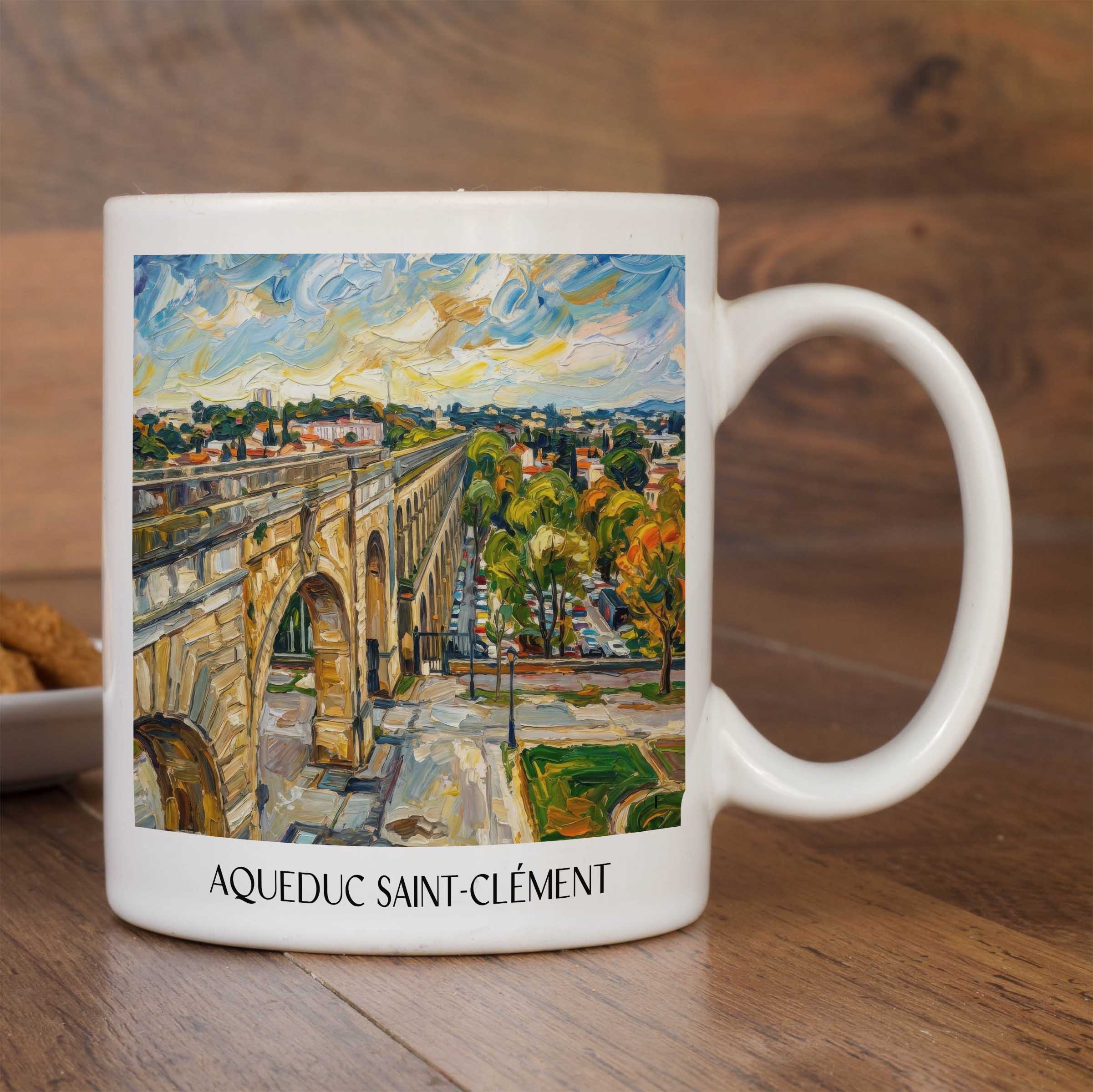 aqueduc-saint-clément-montpellier-frankreich-kaffeebecher-oil-painting-oelgemaelde