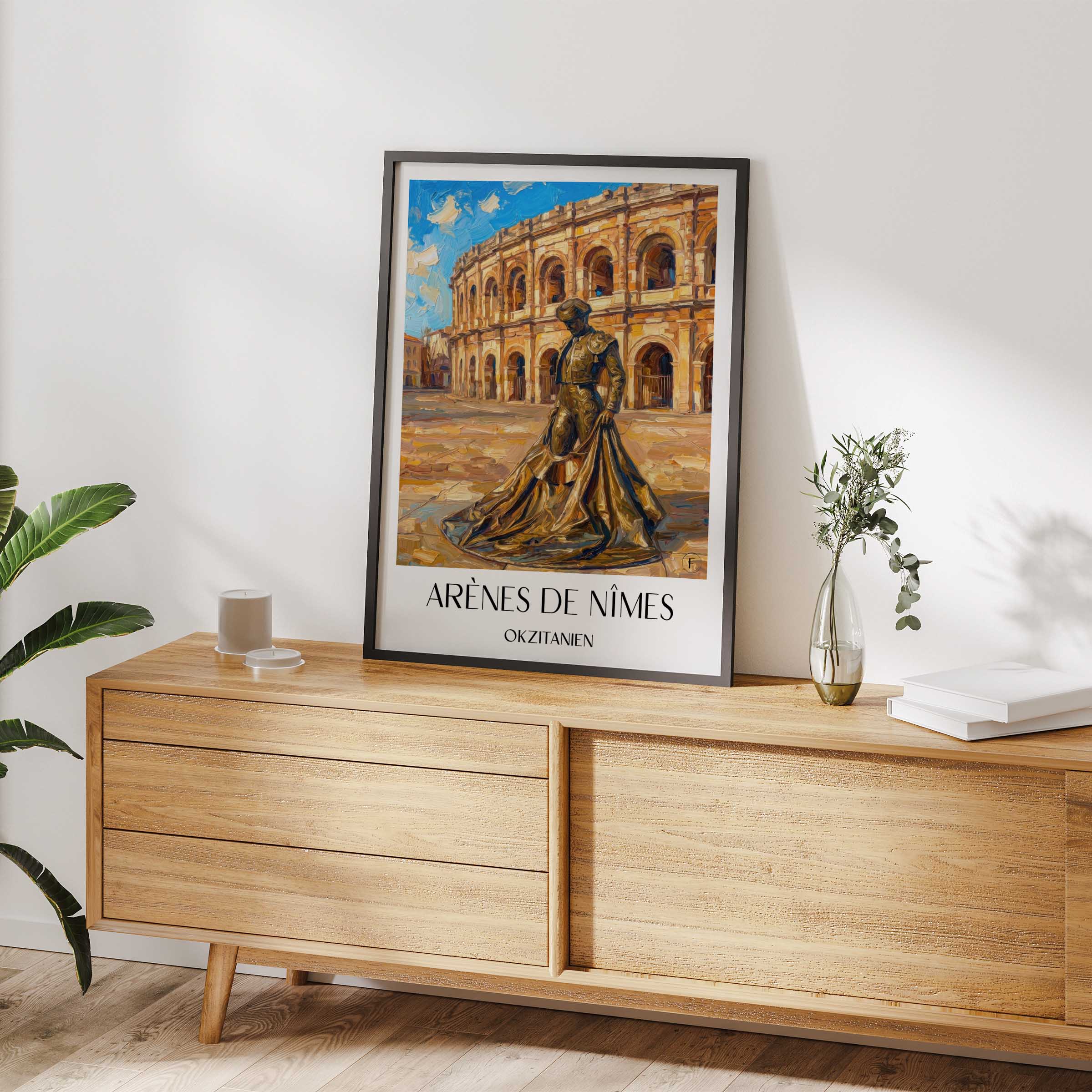 arènes-de-nîmes-okzitanien--frankreich-poster-oil-painting-oelgemaelde