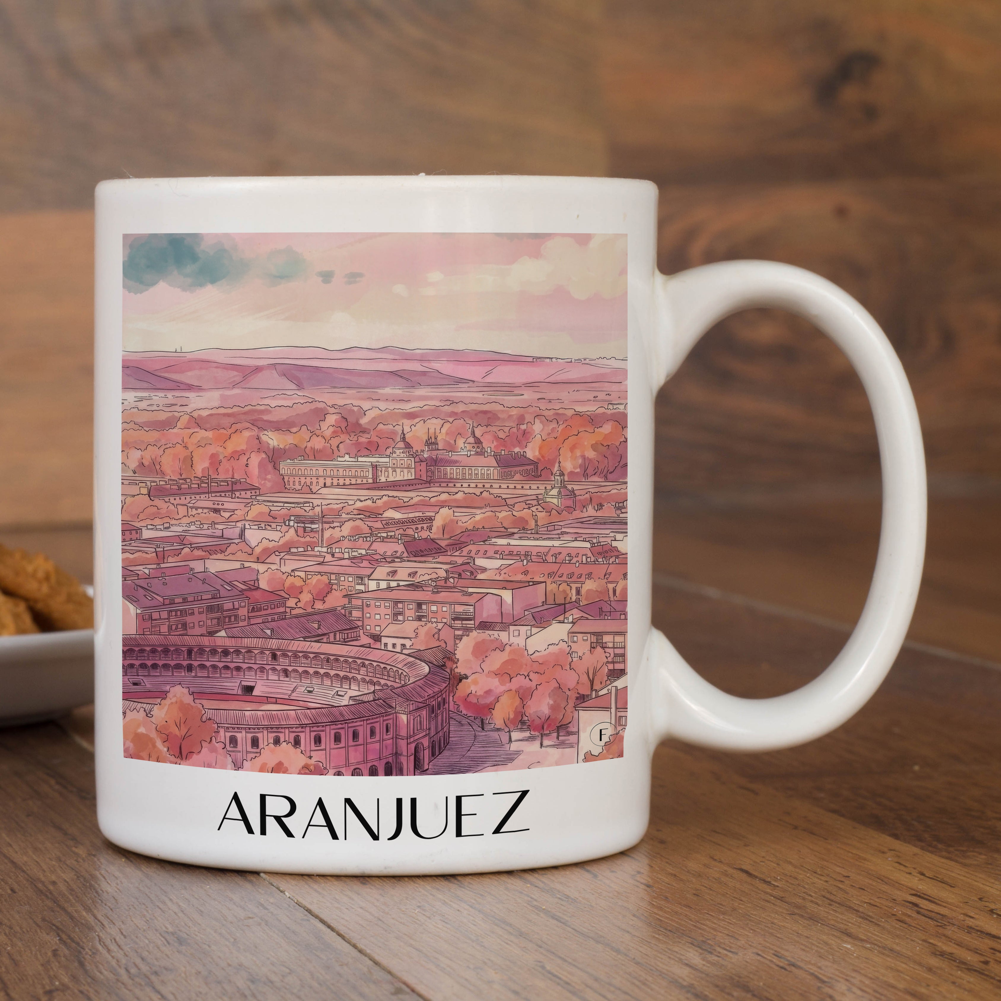 aranjuez-spanien-spanien-kaffeebecher-aquarell-pink-rosa