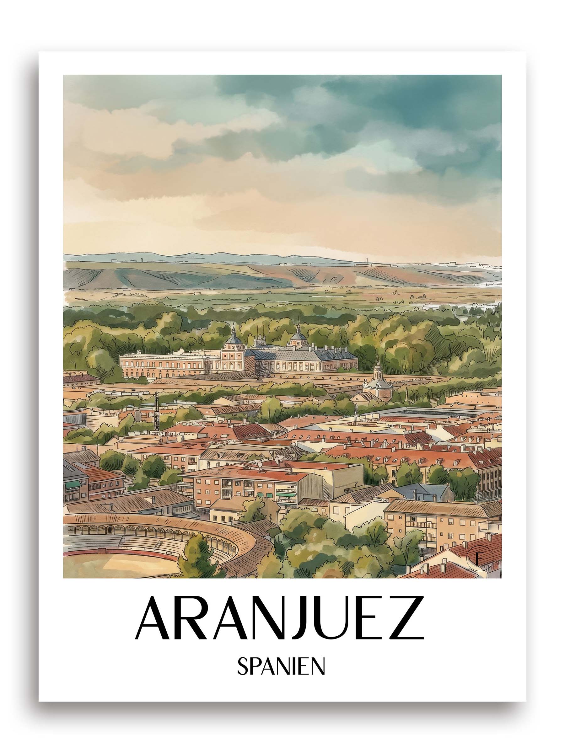 aranjuez-spanien-spanien-poster-aquarell