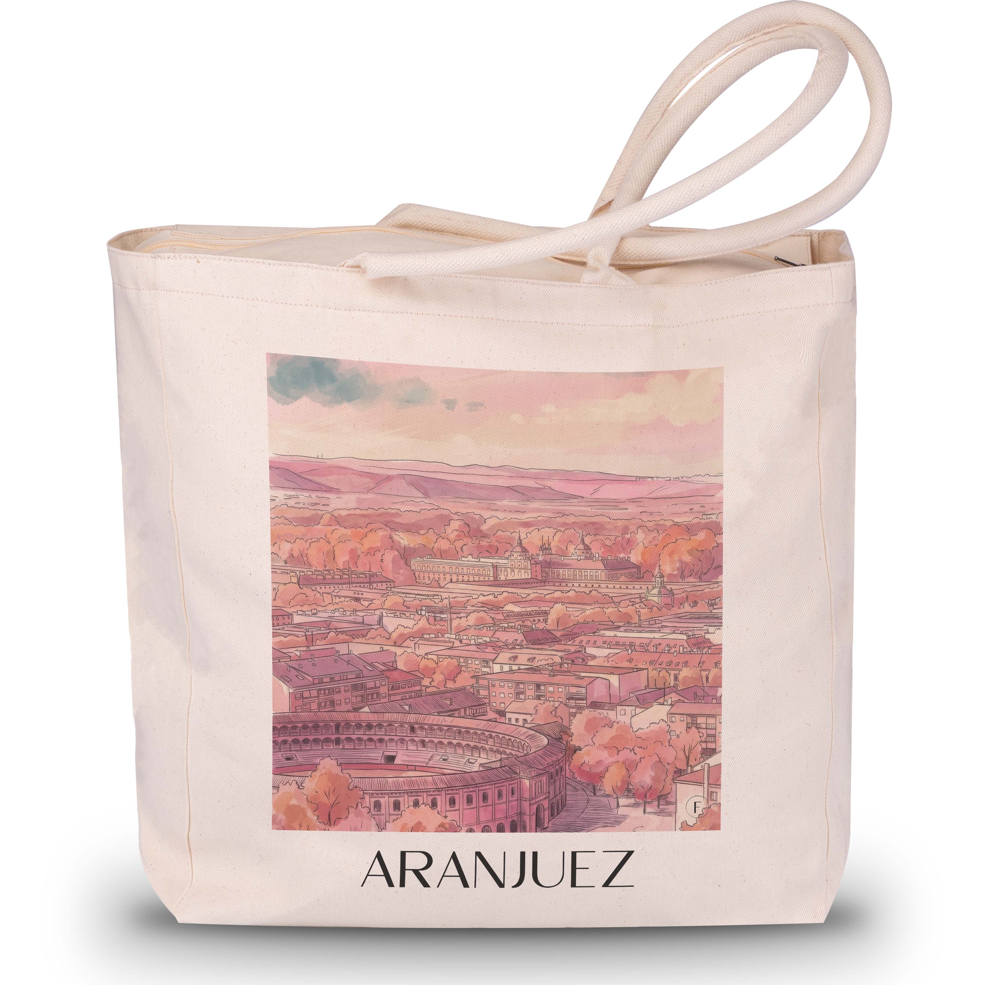 aranjuez-spanien-spanien-einkaufstasche-aquarell-pink-rosa